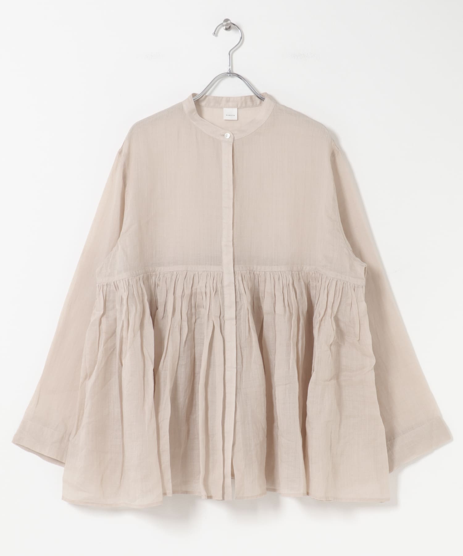 ラミーギャザーブラウス L.BEIGE Free