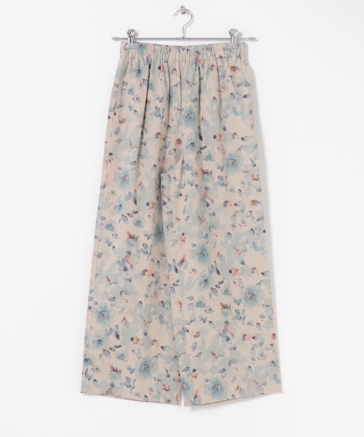 コットンリネンプリントイージーパンツ L.BLU×NAT Free