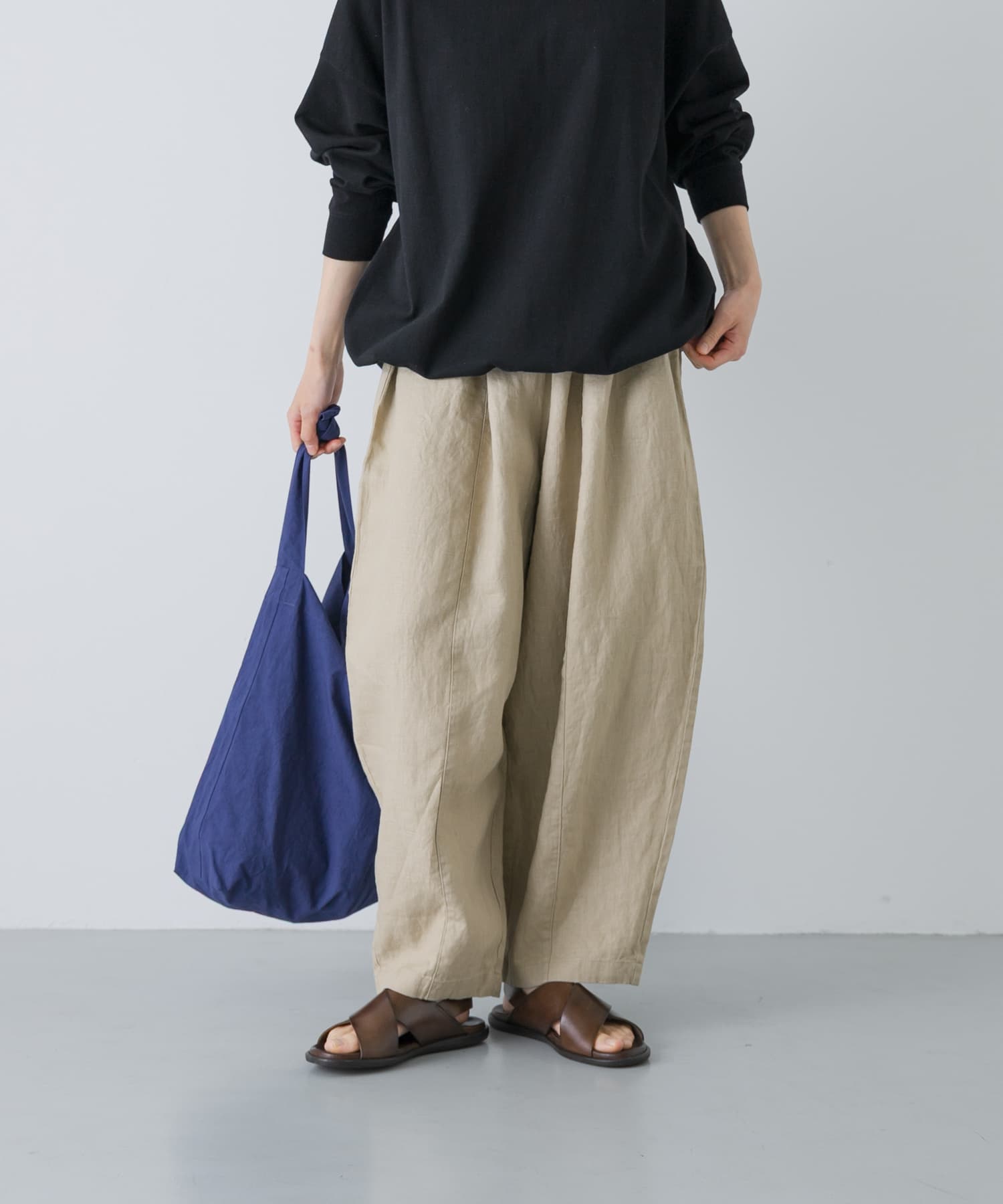 リネンボリュームパンツ