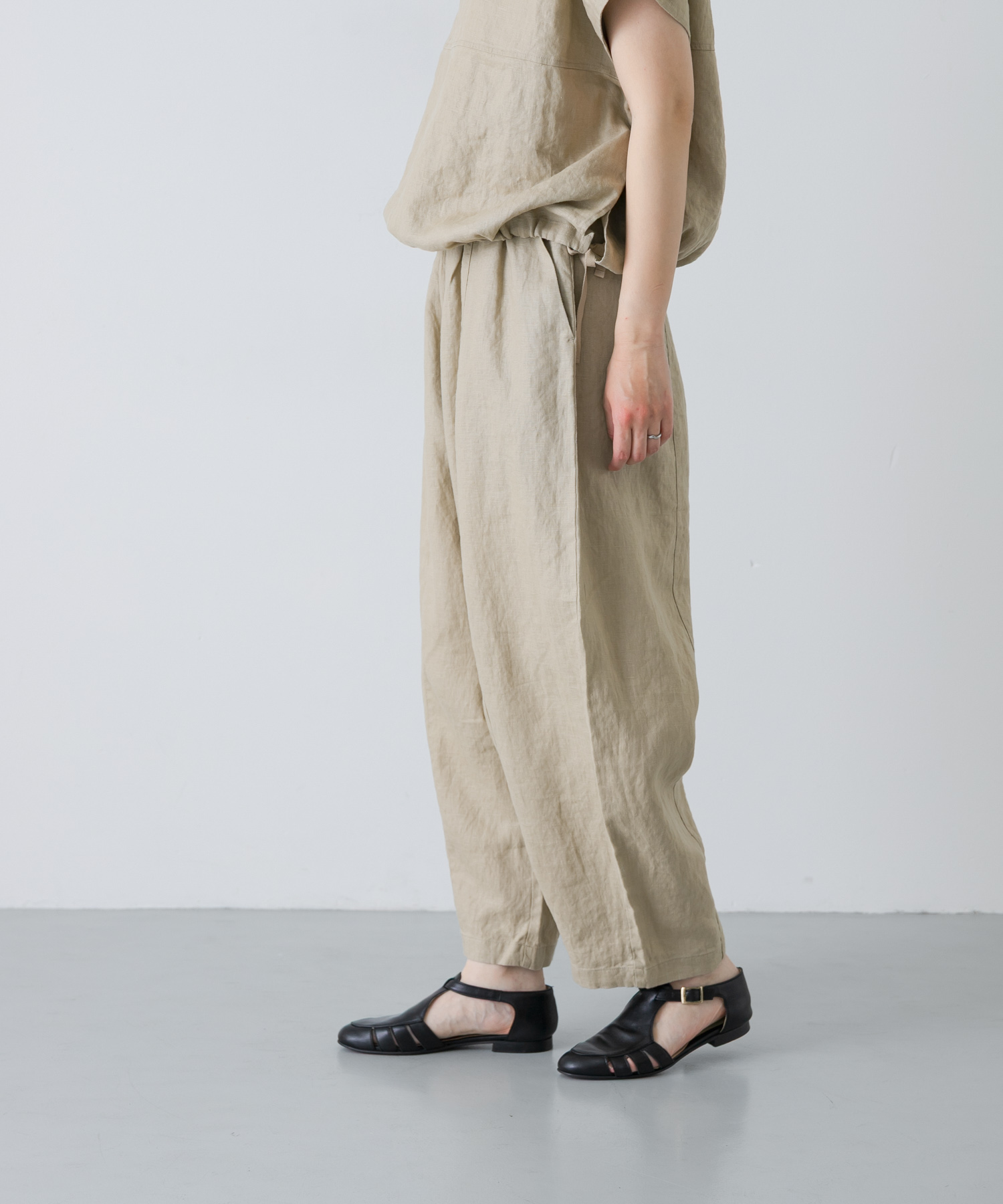 リネンボリュームパンツ