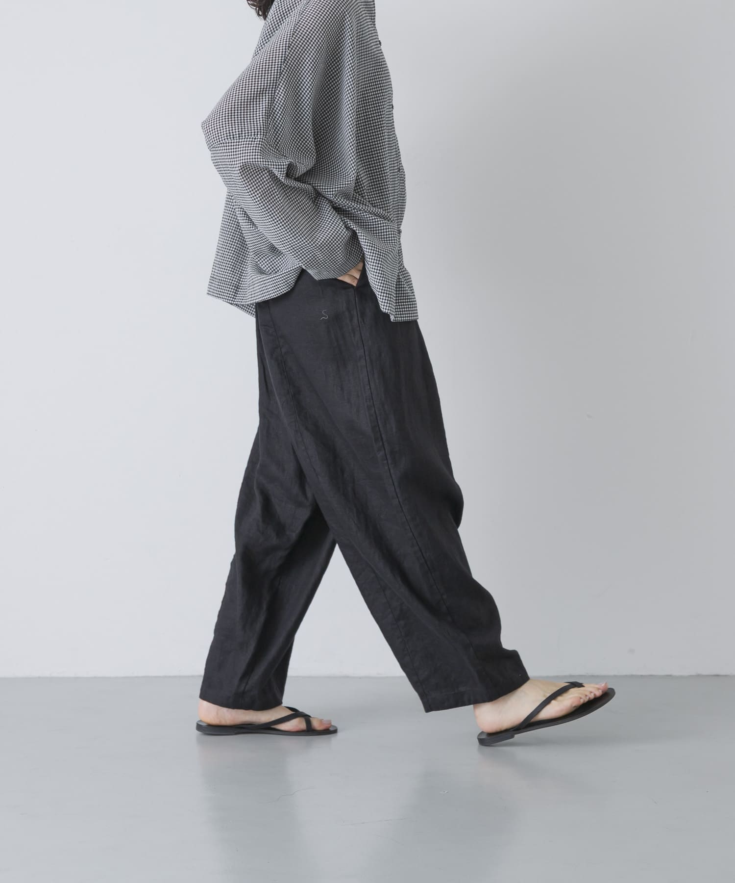 リネンボリュームパンツ