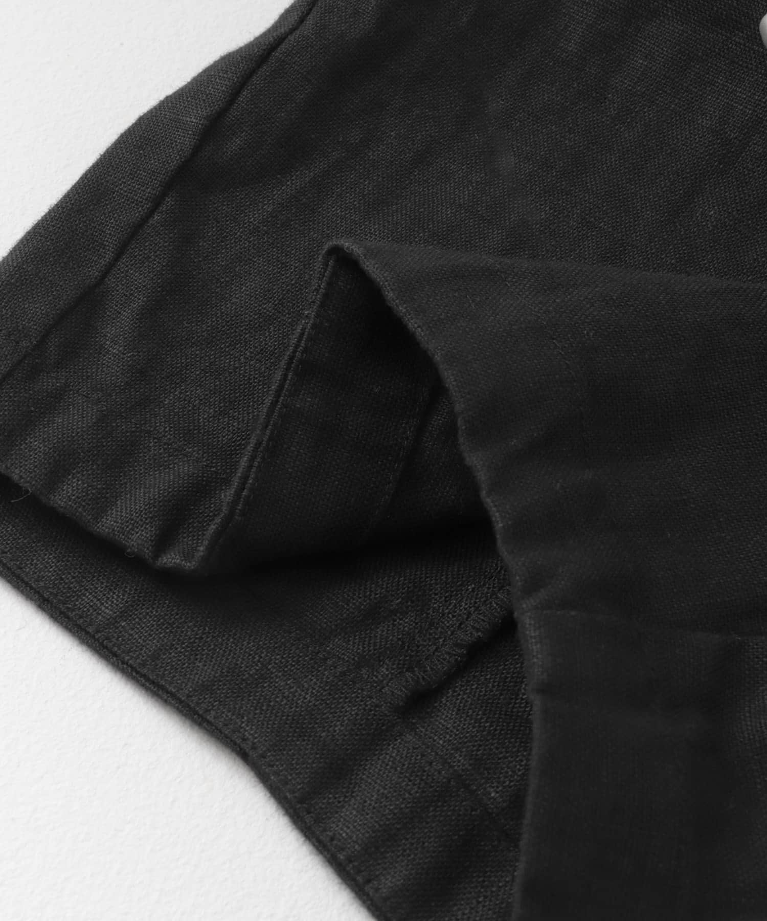 リネンボリュームパンツ BLACK Free