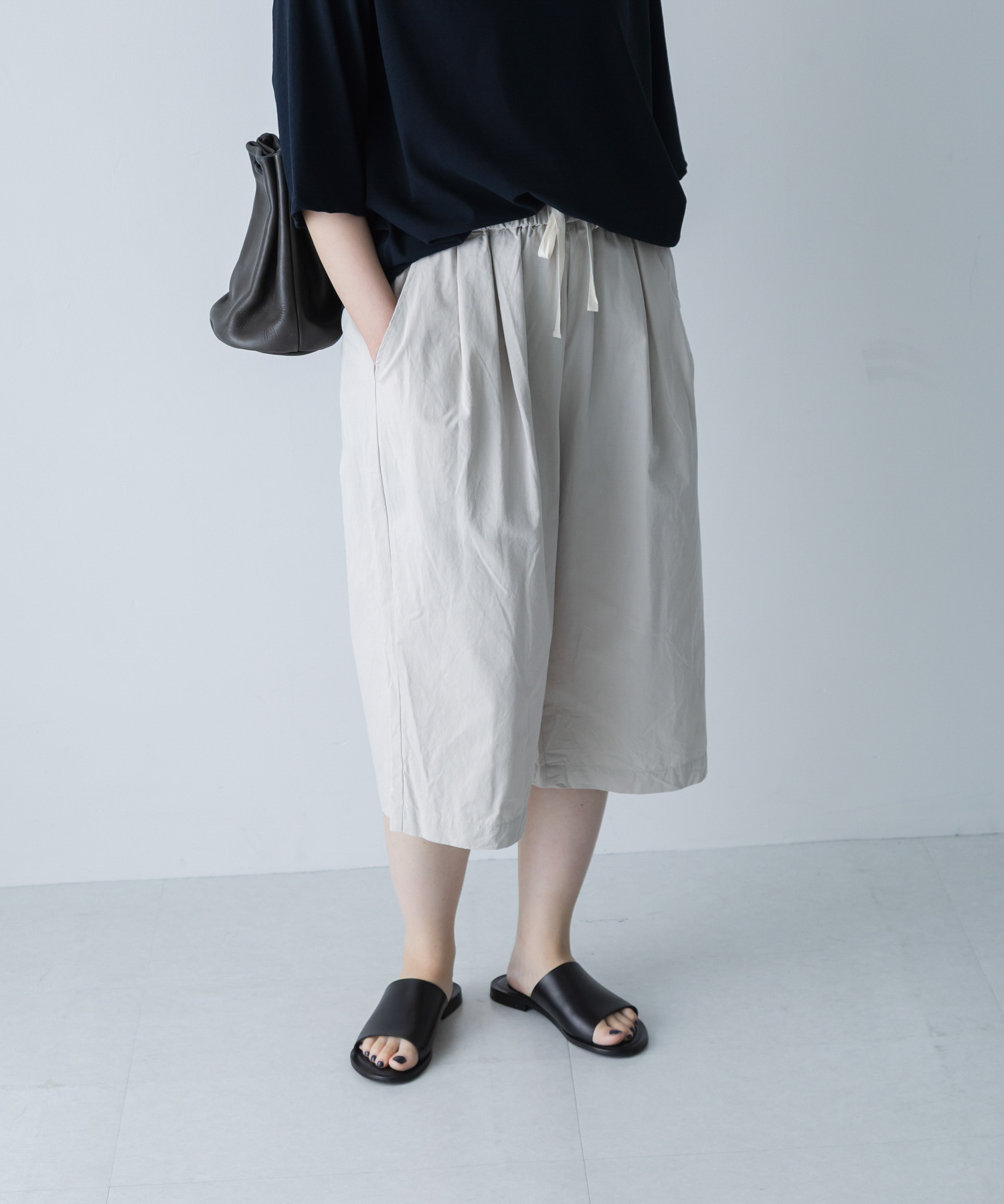 ハイカウントコットンハーフパンツ