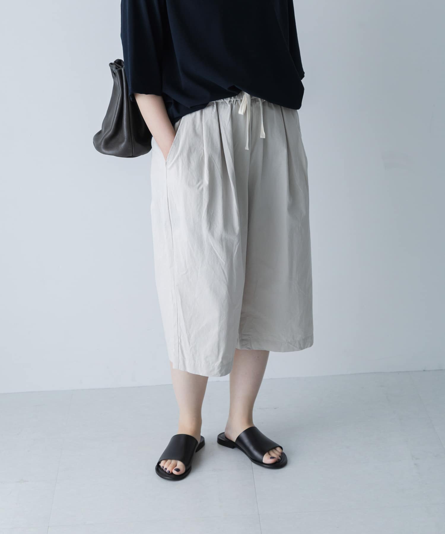 ハイカウントコットンハーフパンツ