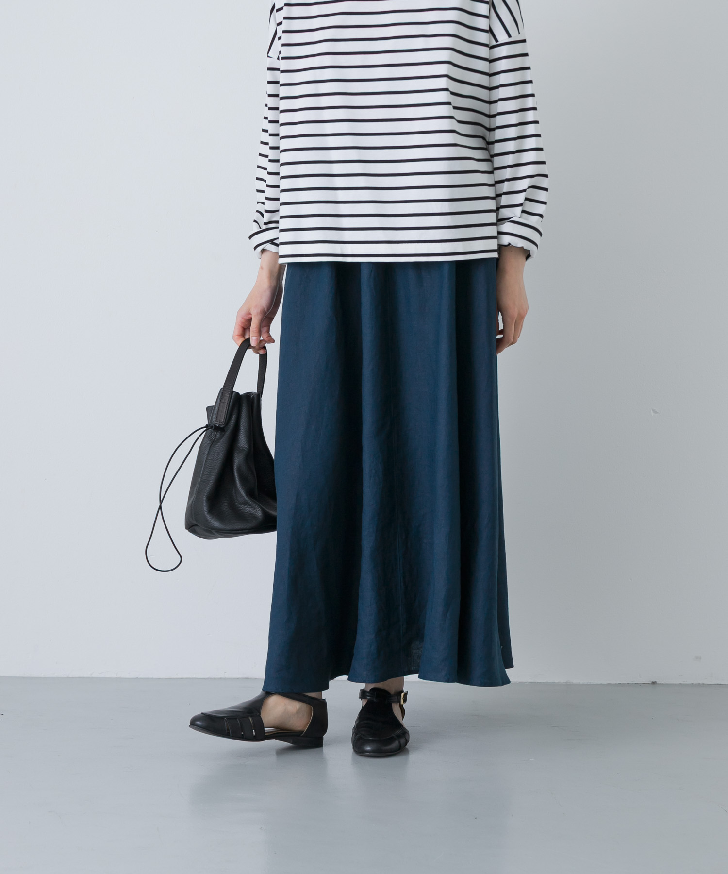 リネンフレアスカート