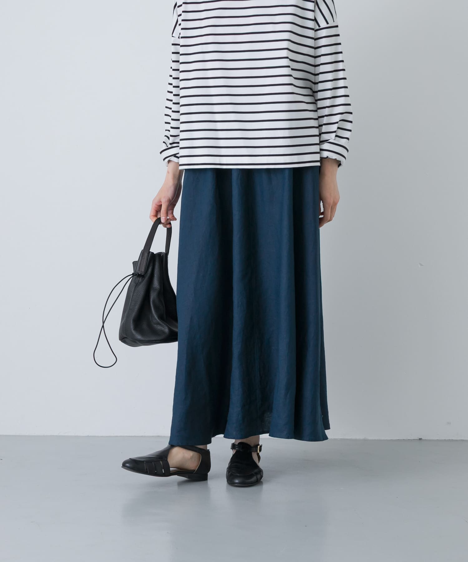 リネンフレアスカート