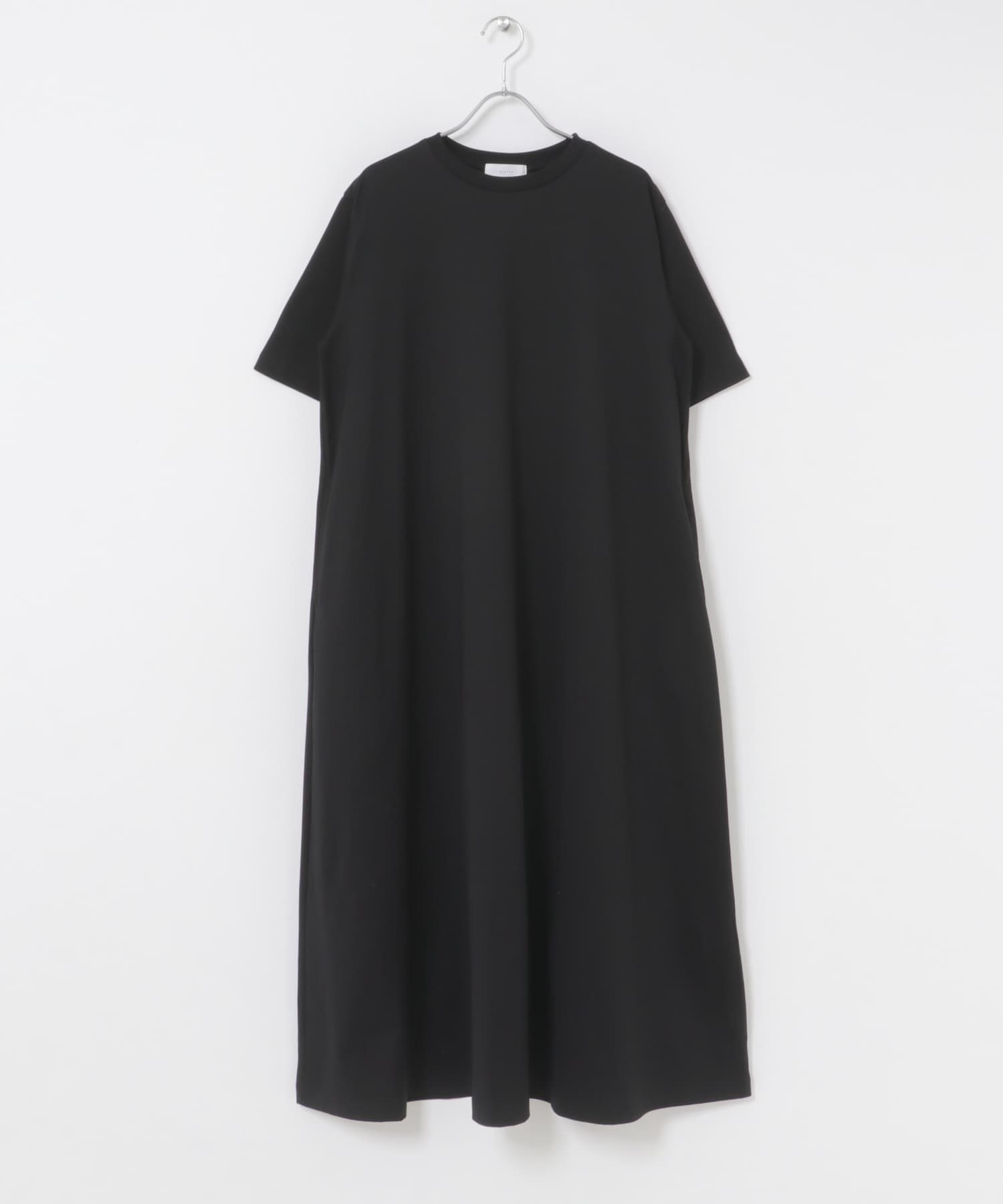 2サイズ展開』コットンAラインカットワンピース(0 BLACK): ワンピース