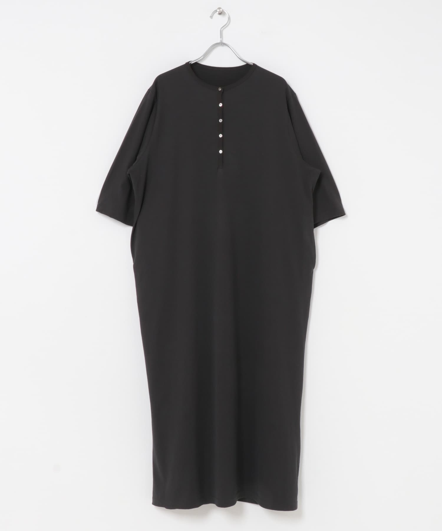 『2サイズ展開』ヘンリーカットワンピース CHARCOAL 0