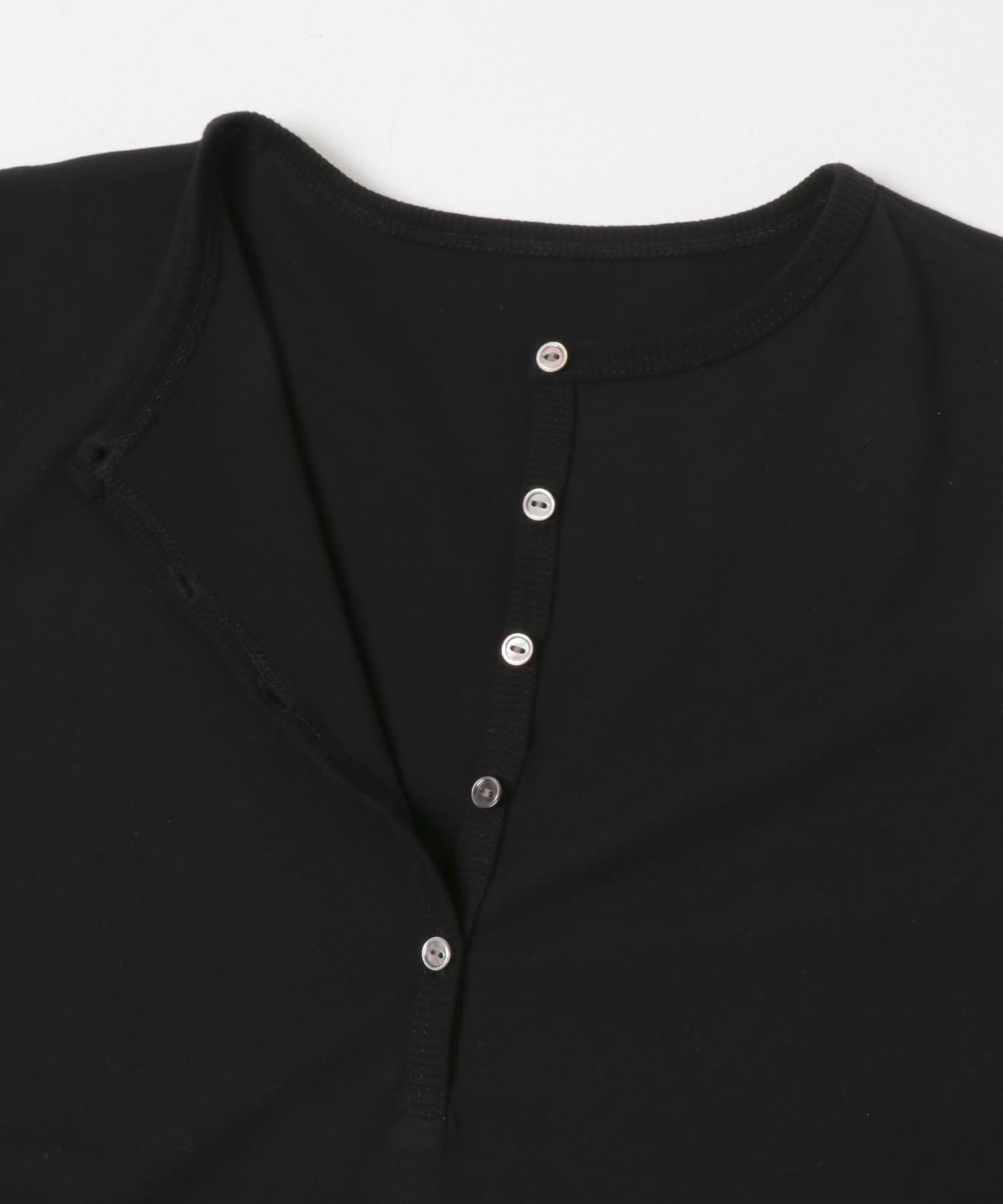 『2サイズ展開』ヘンリーカットワンピース BLACK 0