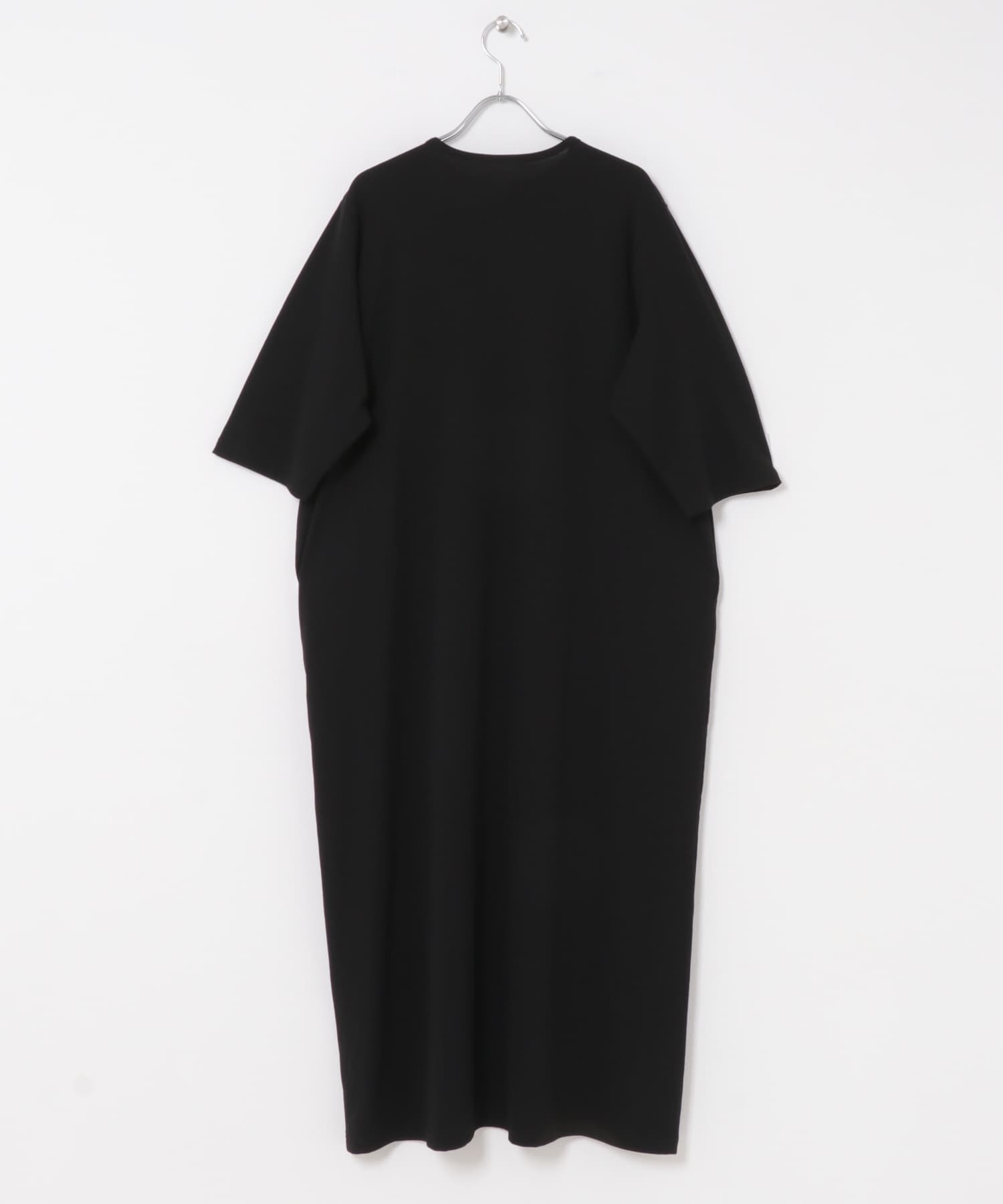 『2サイズ展開』ヘンリーカットワンピース BLACK 0