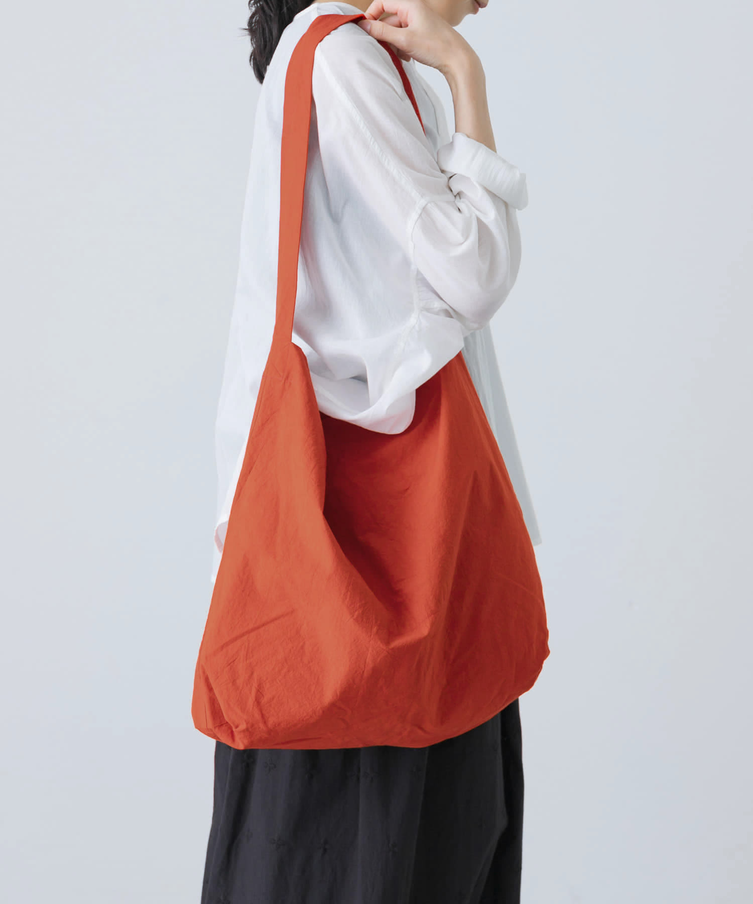 コットンショルダーバッグ RED Free