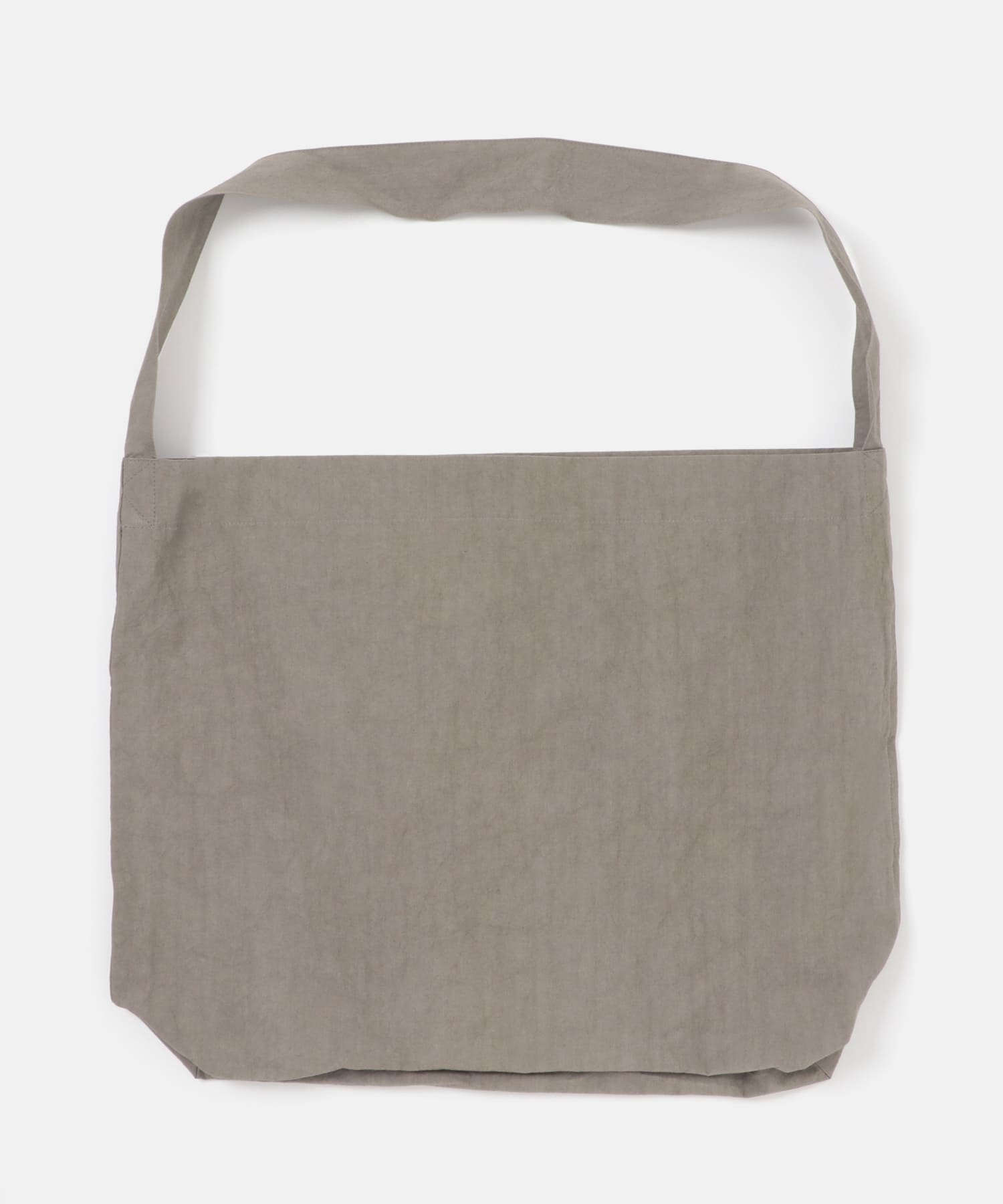 コットンショルダーバッグ GRAY Free