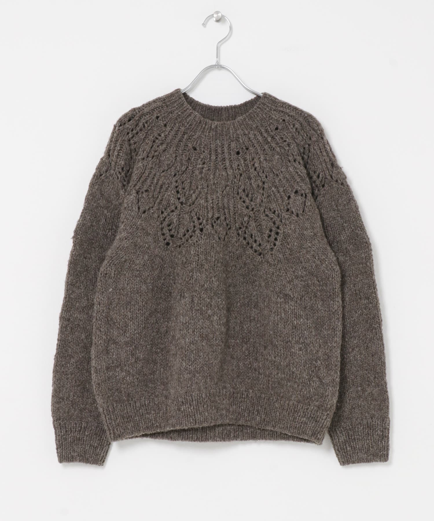 ペルーヨークパターンニット M/GRAY Free