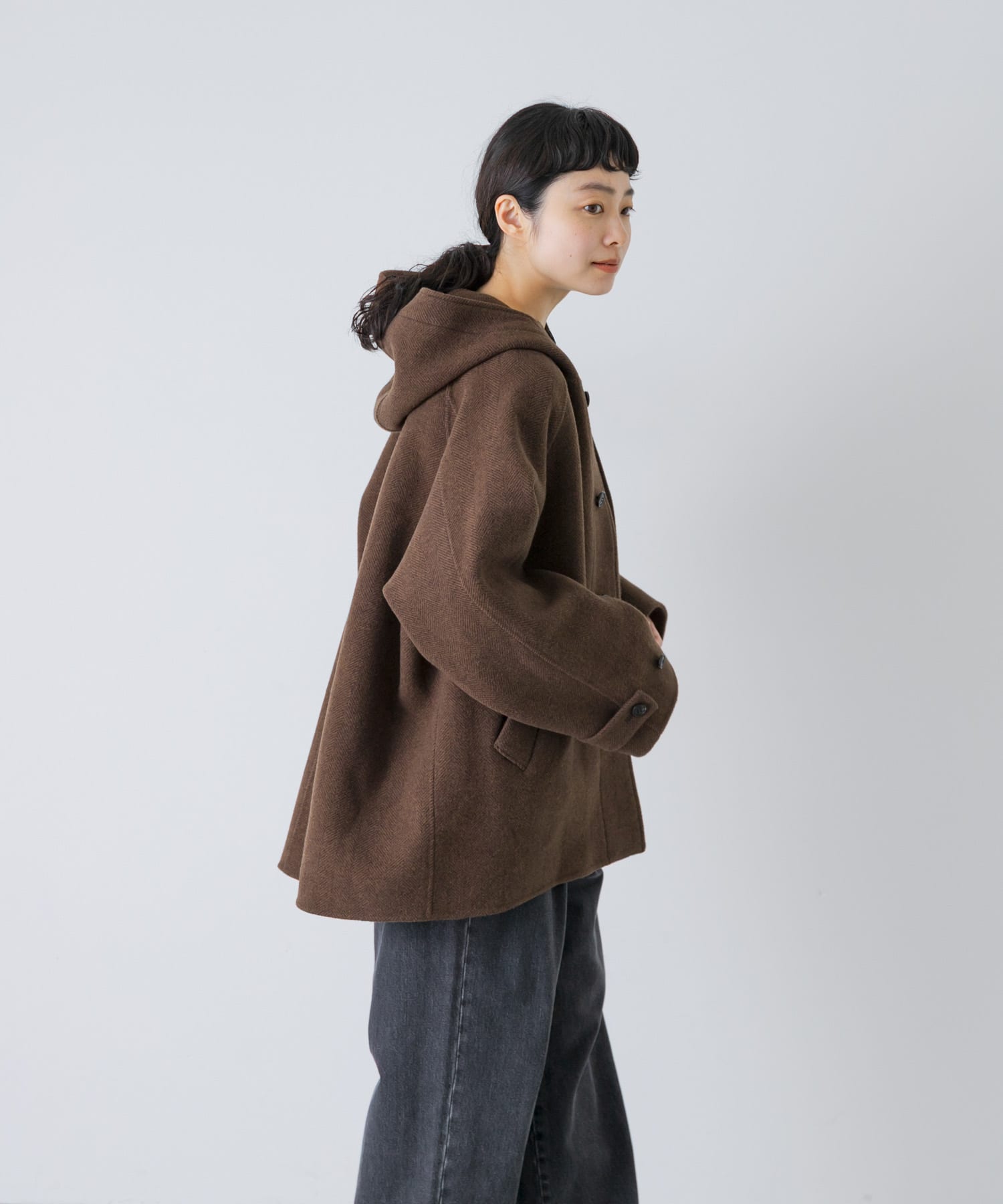ウールフードショートコート(Free BROWN): アウター｜URBAN RESEARCH