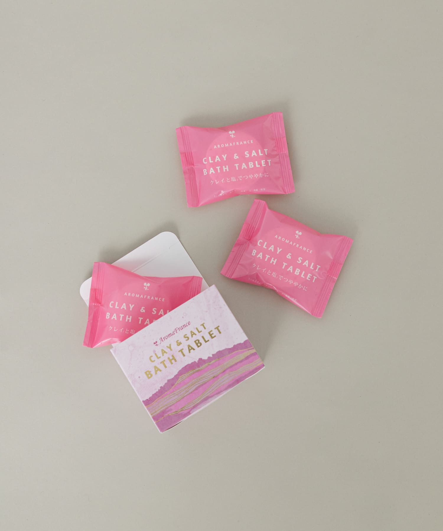 Aroma France　クレイ＆ソルト バスタブレット (3個入り) - 0