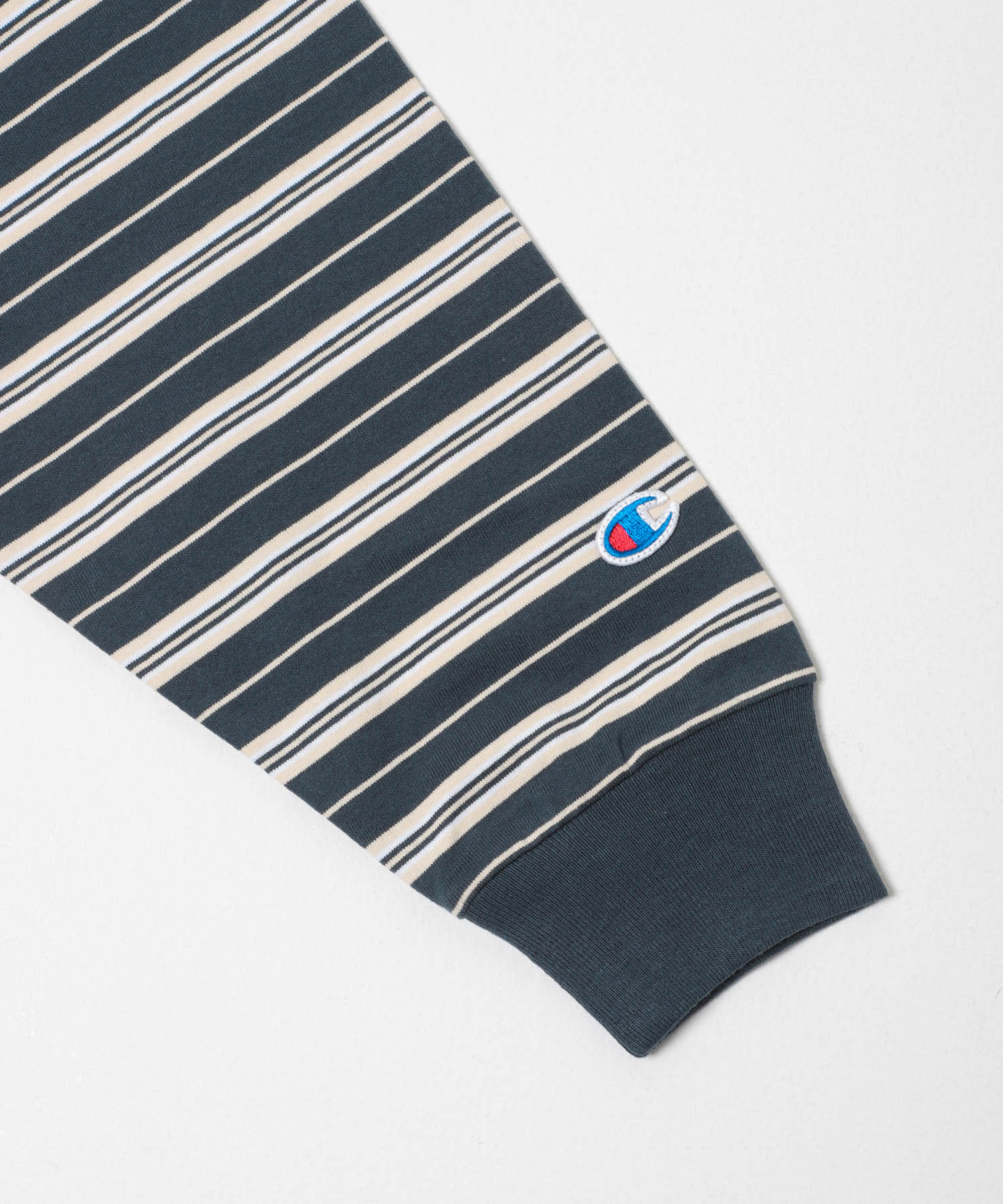 CHAMPION　LONG SLEEVE BORDER T-SHIRTS NAVY L