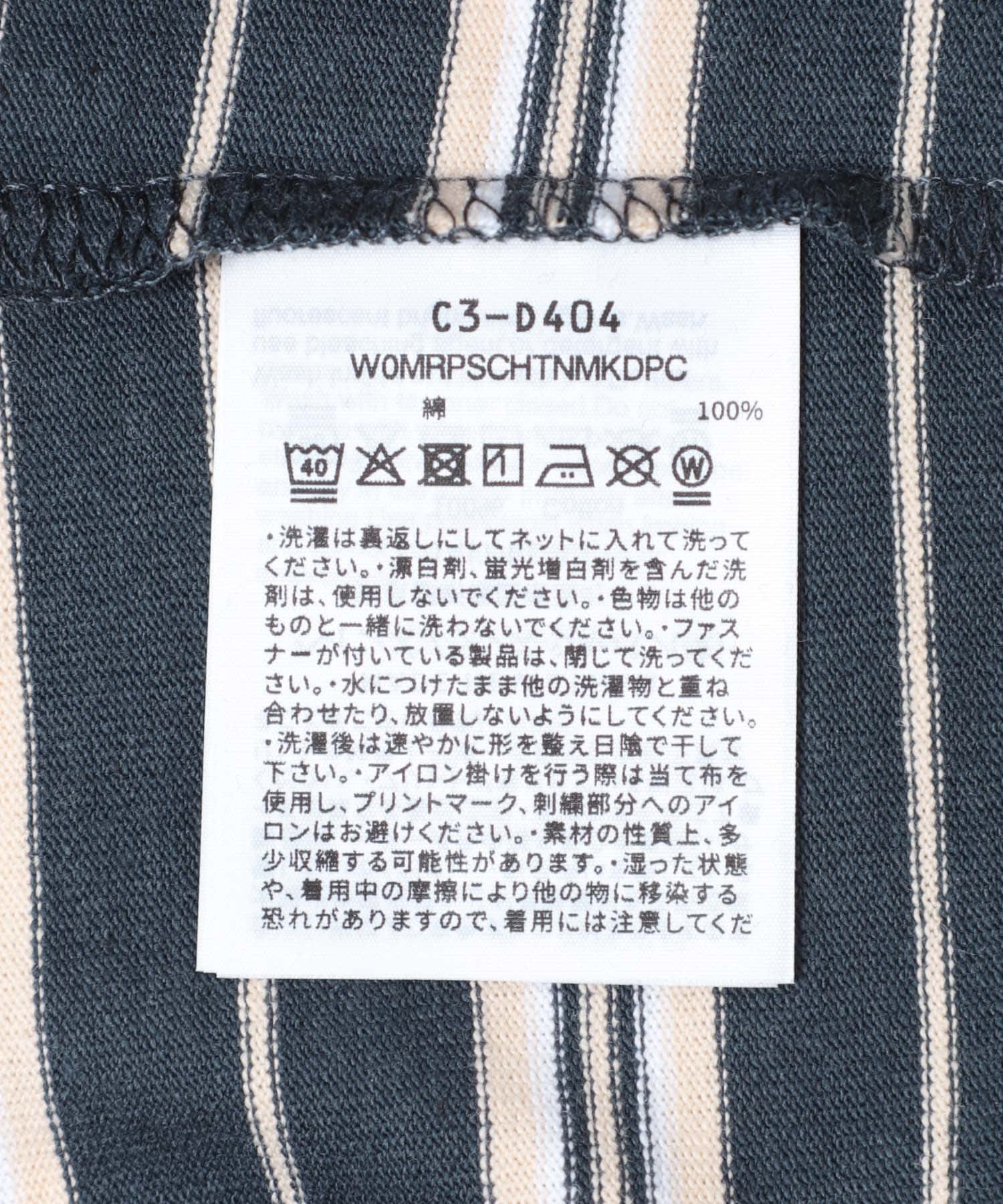 CHAMPION　LONG SLEEVE BORDER T-SHIRTS NAVY L