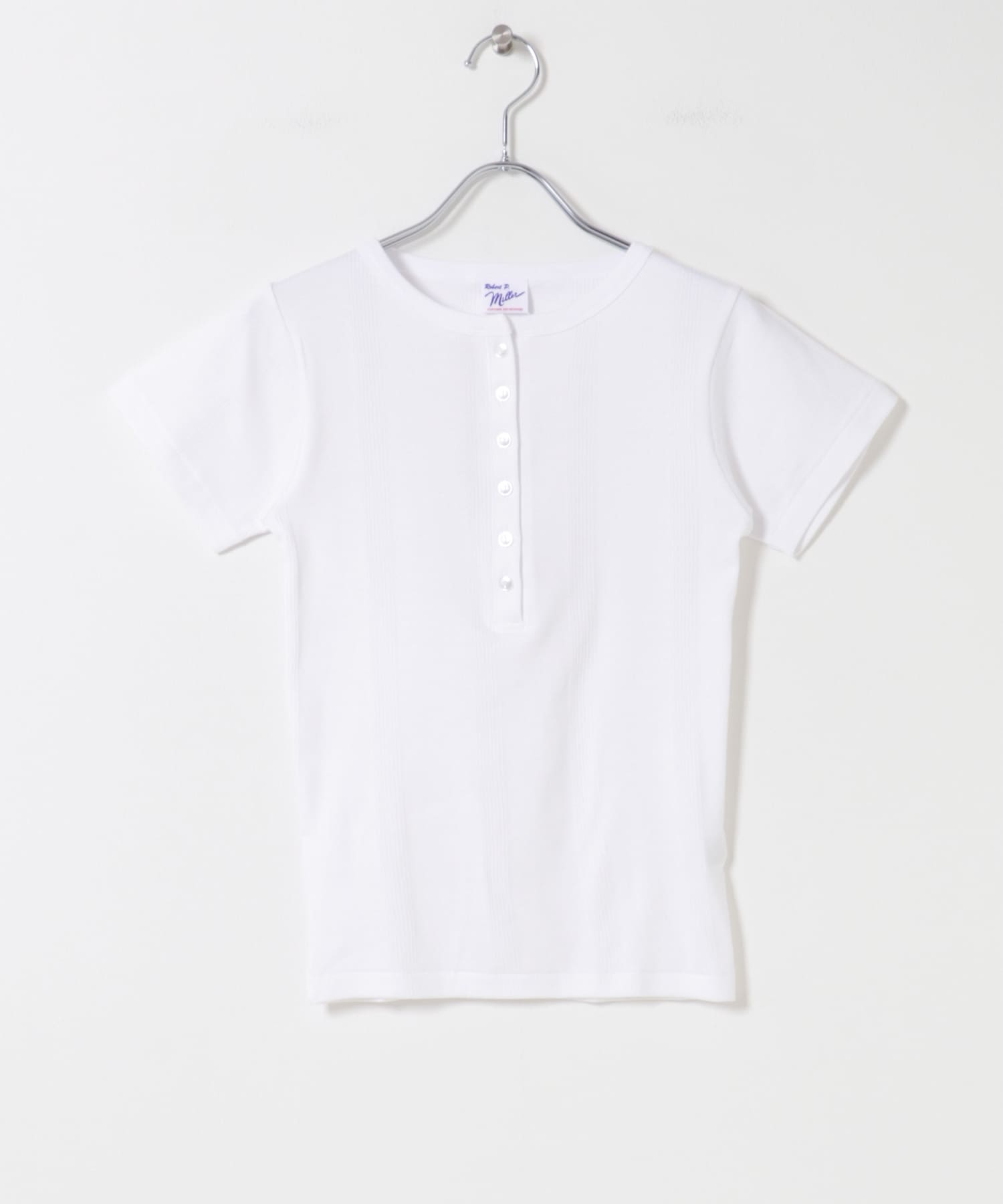 Miller　Panel ribbed Henley tee