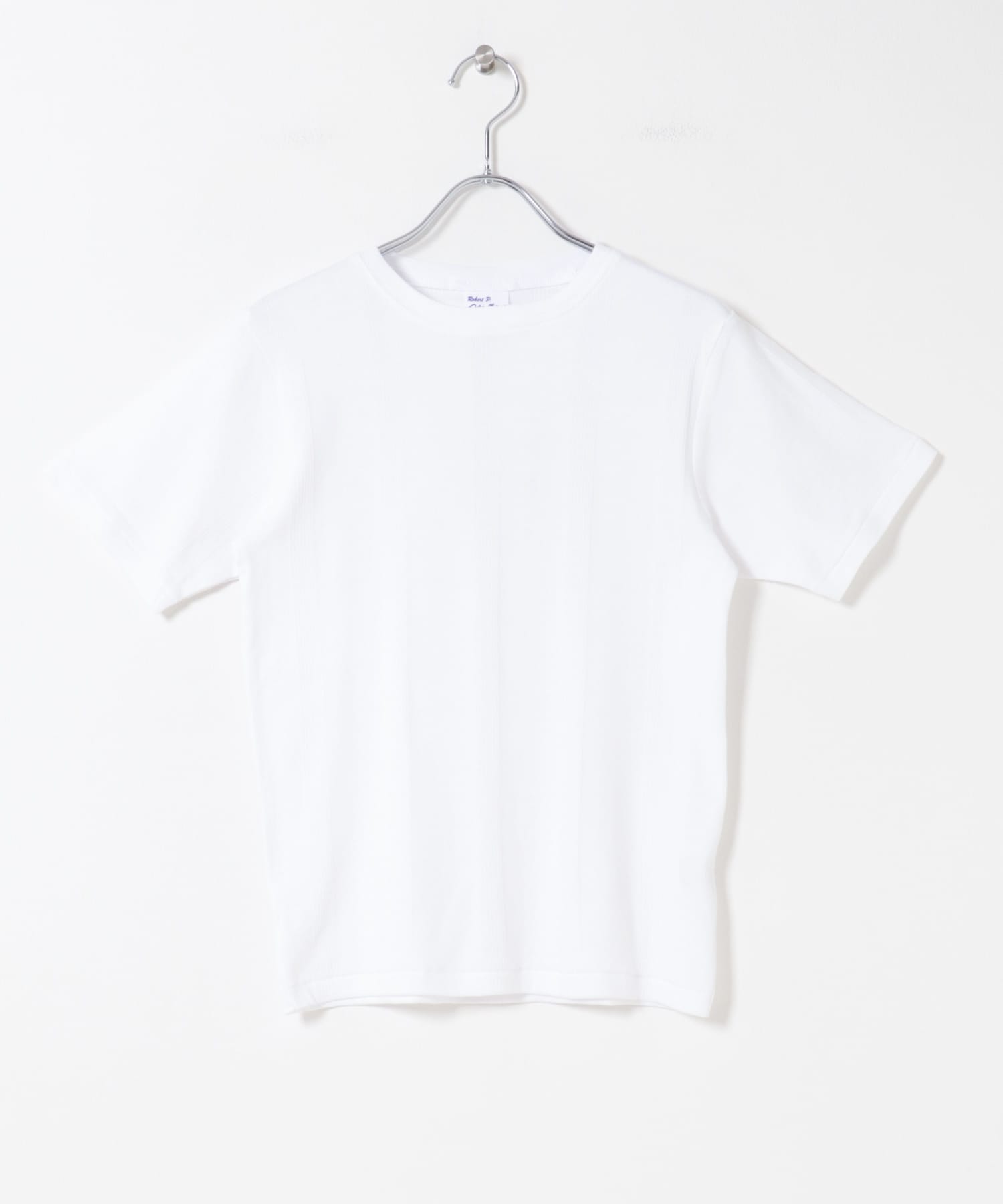 Miller　Panel ribbed crew-neck tee WHITE Free