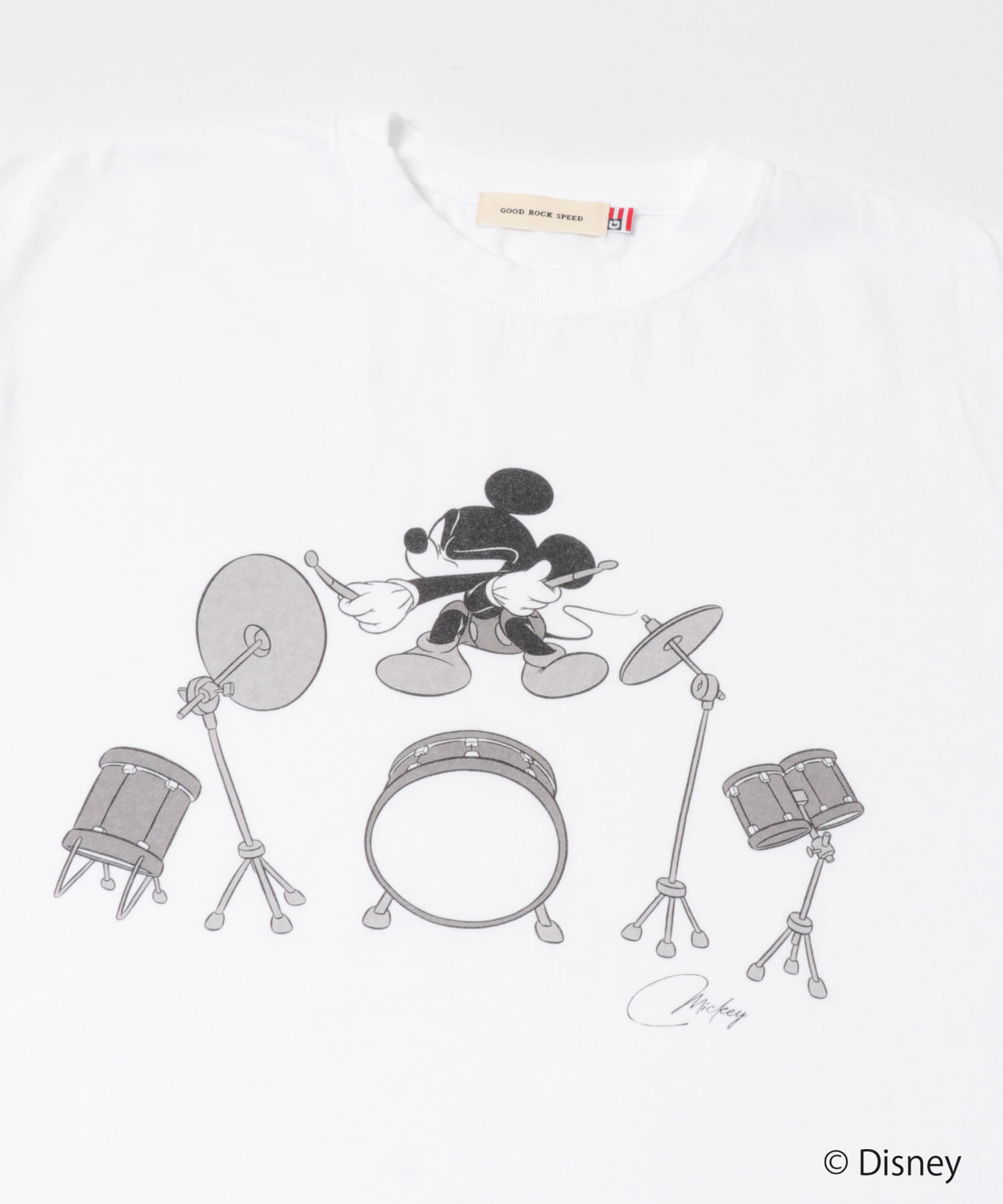 GOOD ROCK SPEED / MickeyMouse / T-shirts WHITE Free