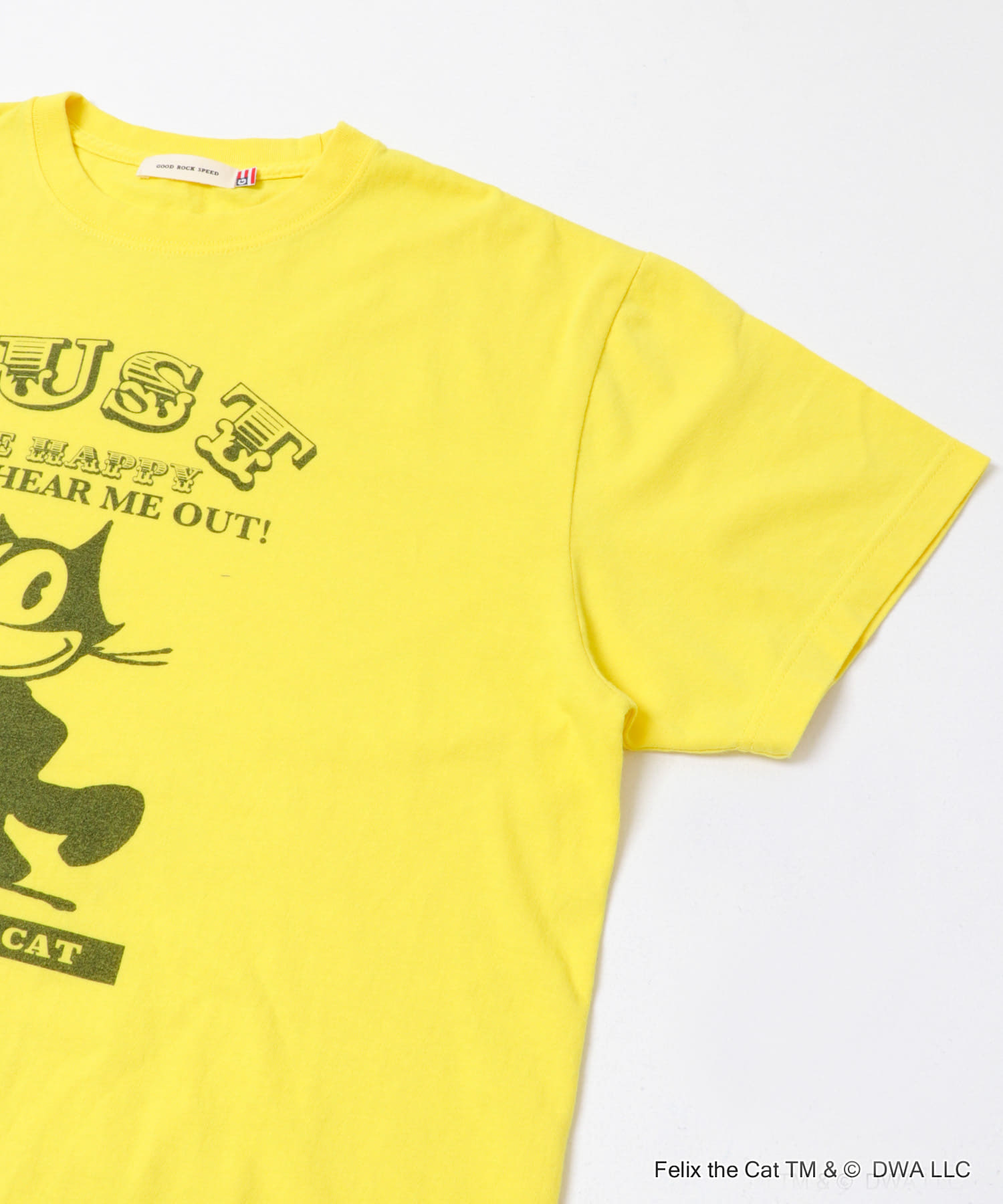 GOOD ROCK SPEED　FELIX Tshirt YELLOW Free
