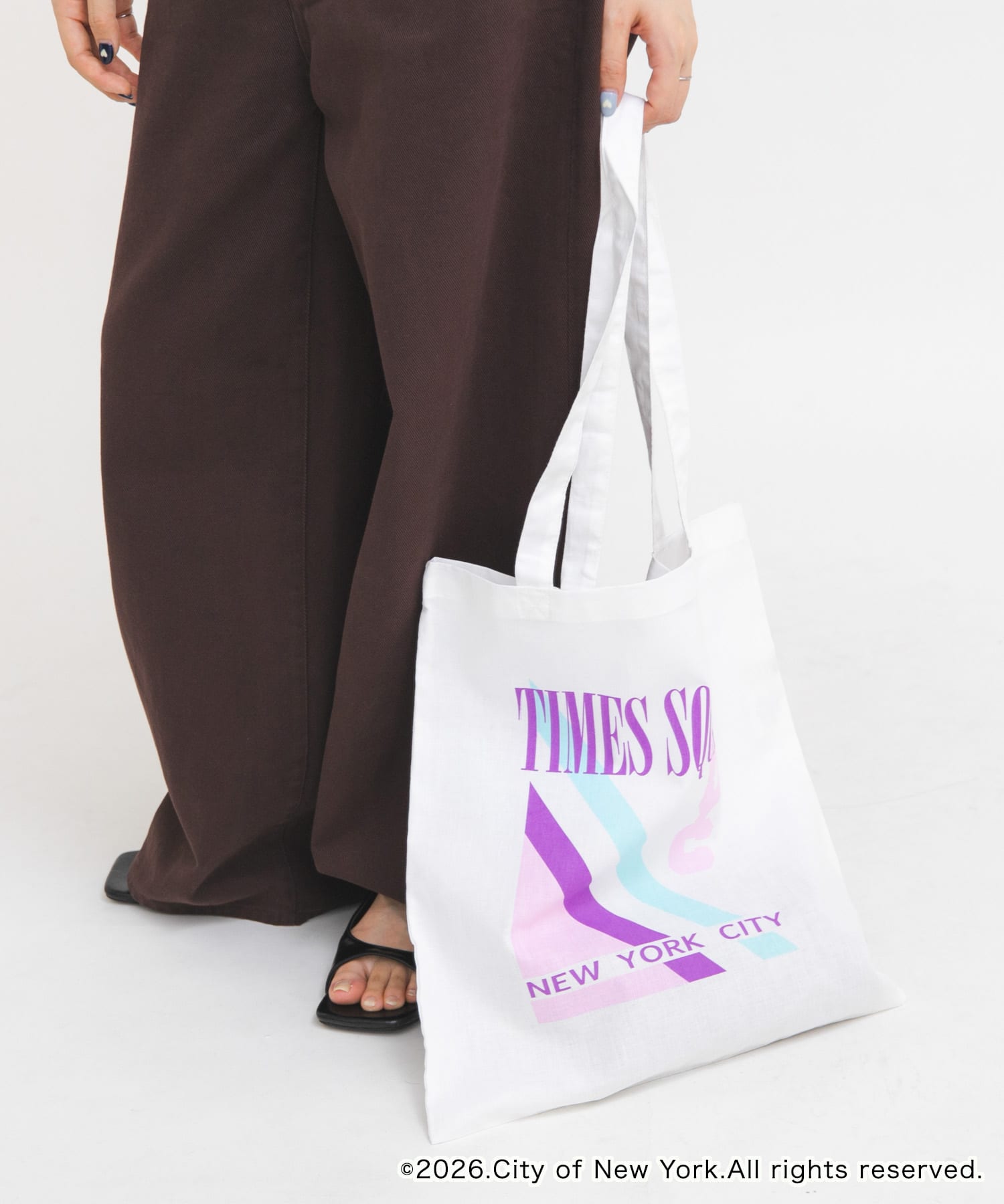GOOD ROCK SPEED　NYC ToteBag WHITE Free