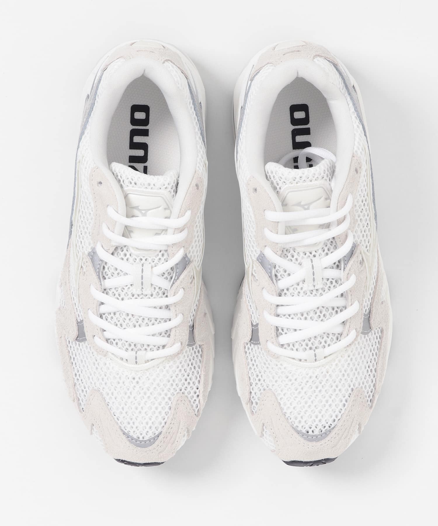 Mizuno　WAVE RIDER 10 WHT×L.GRY 23.5