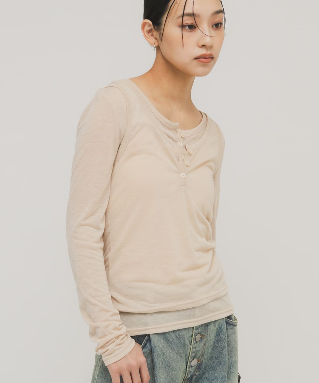 身長 : 163cm サイズ : one