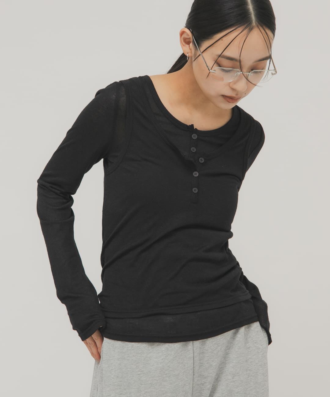 身長 : 163cm サイズ : one