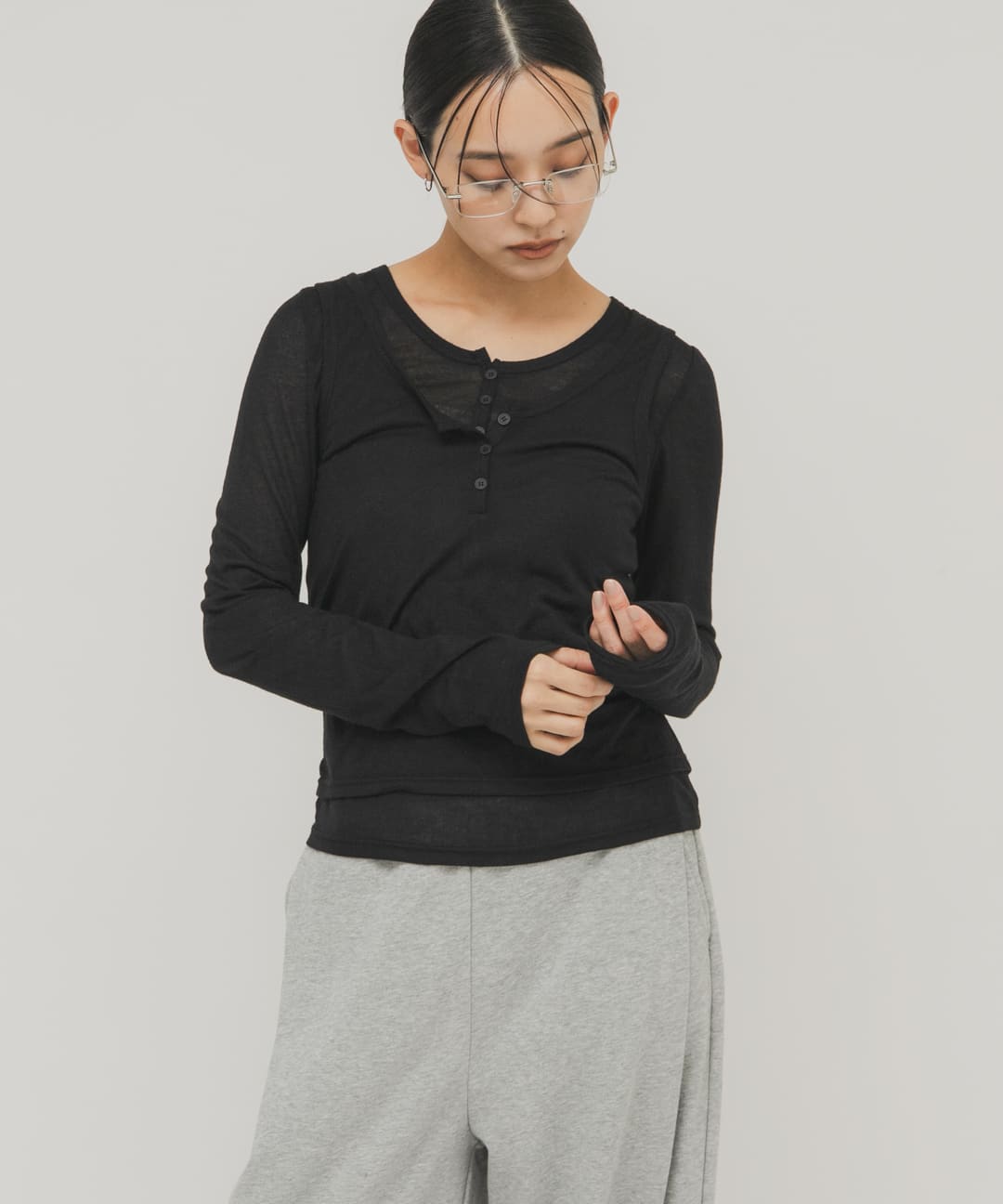 身長 : 163cm サイズ : one