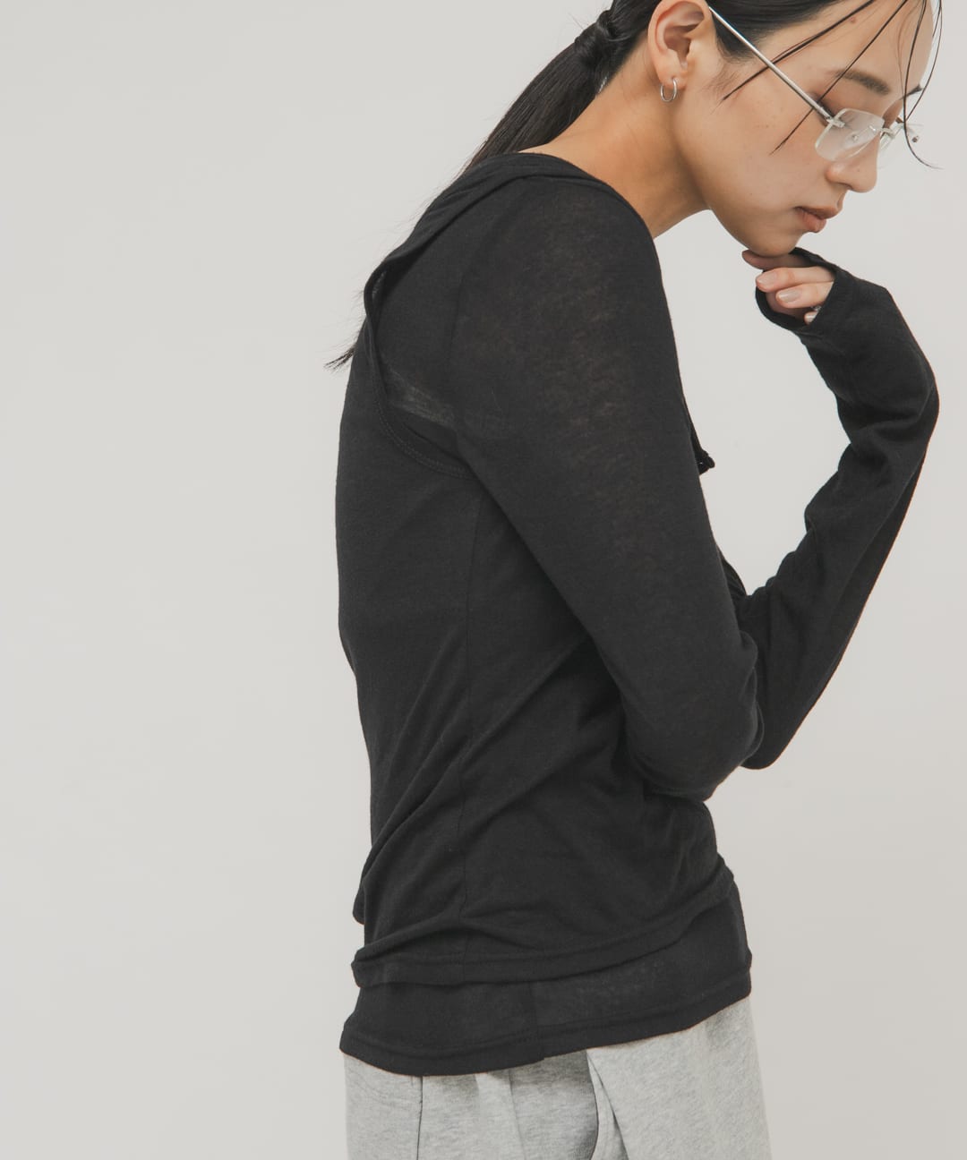 身長 : 163cm サイズ : one