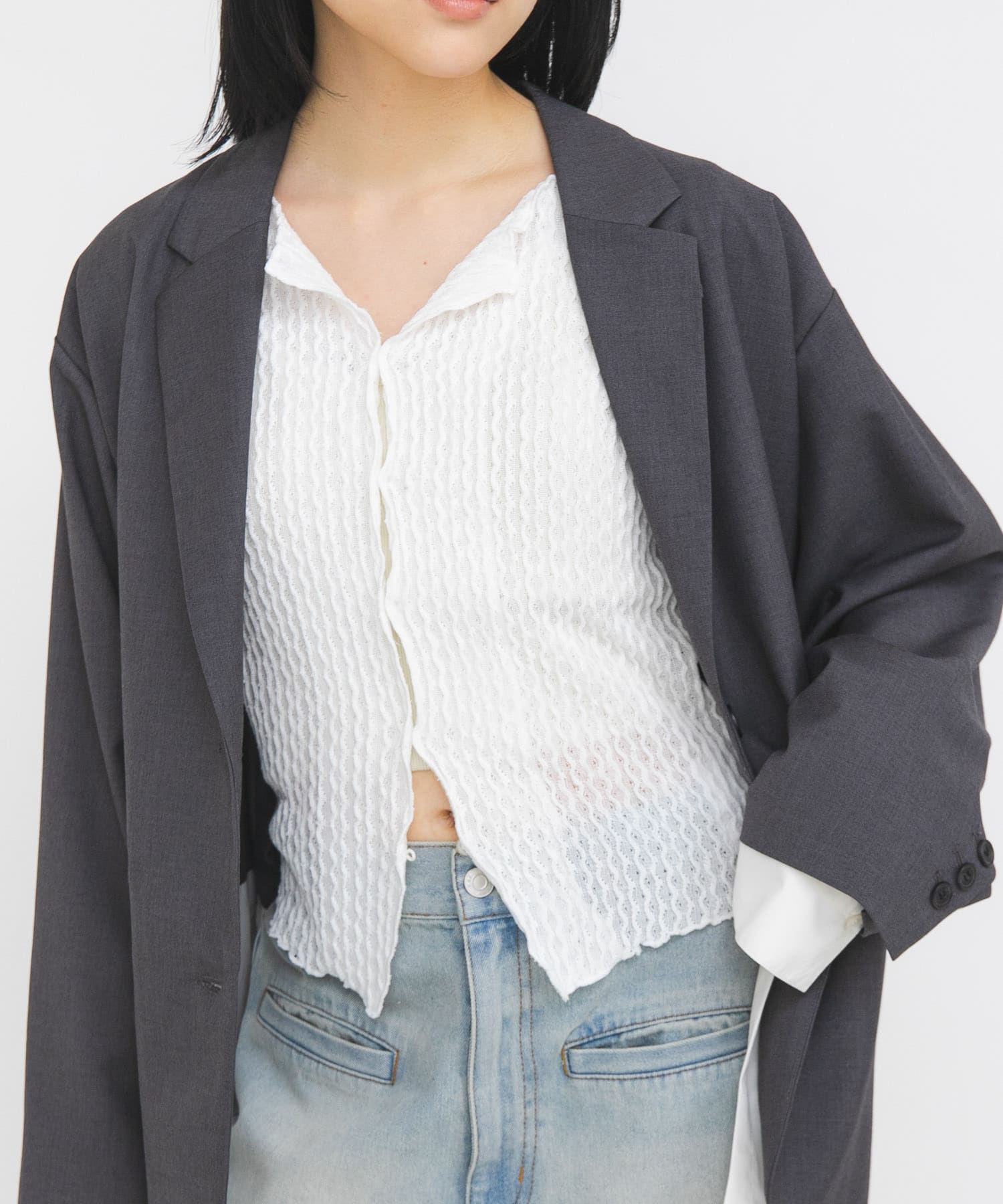 身長：160cm サイズ：one