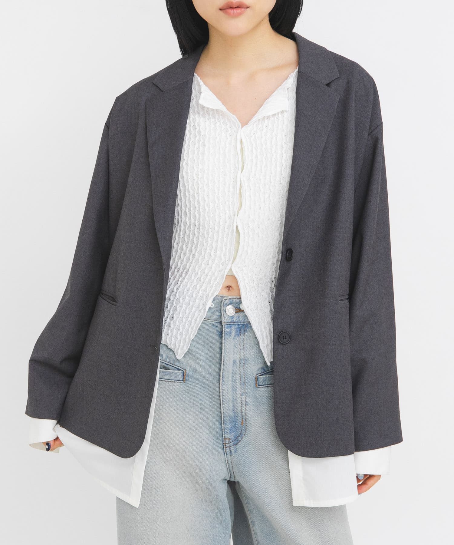 身長：160cm サイズ：one