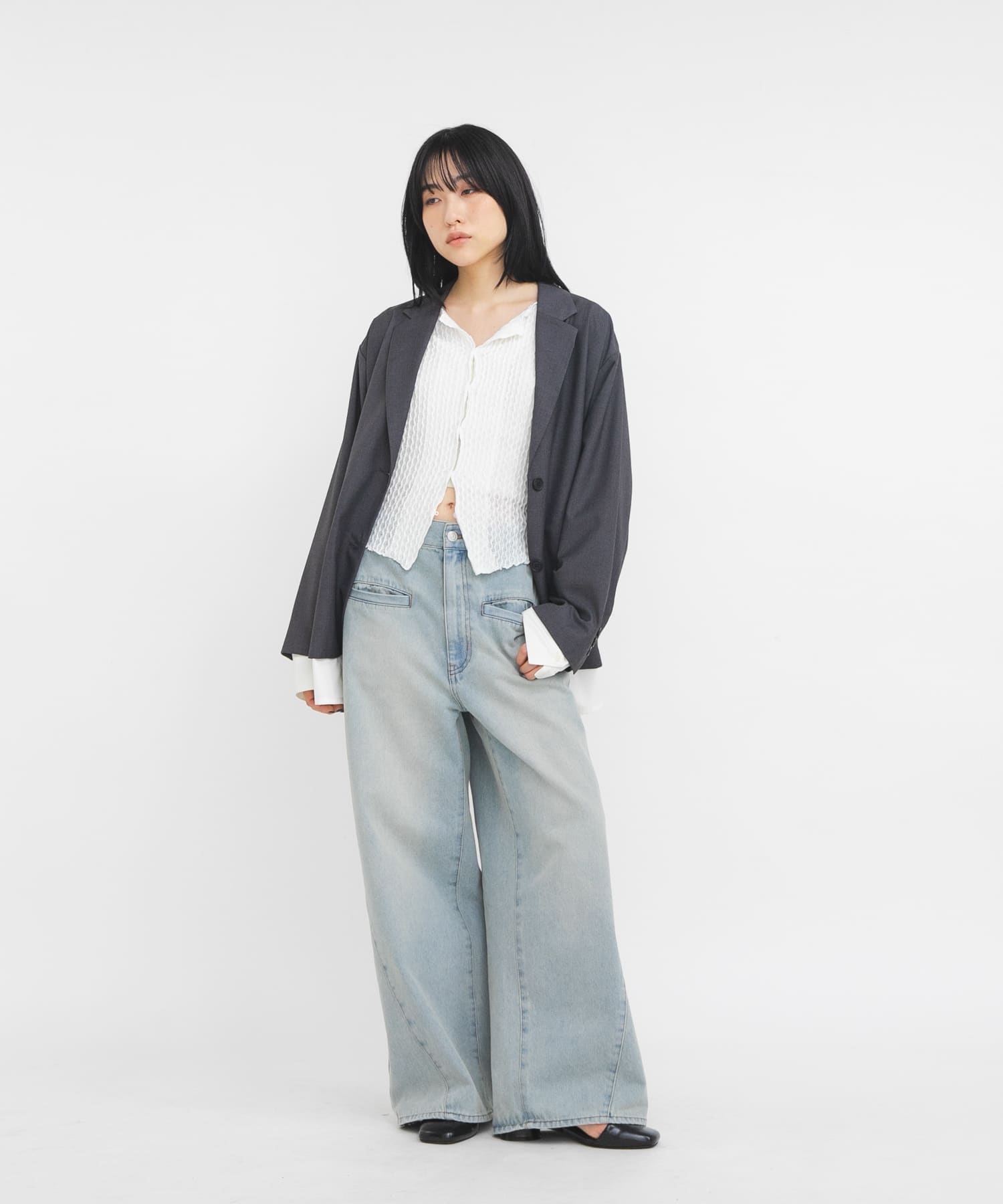 身長：160cm サイズ：one