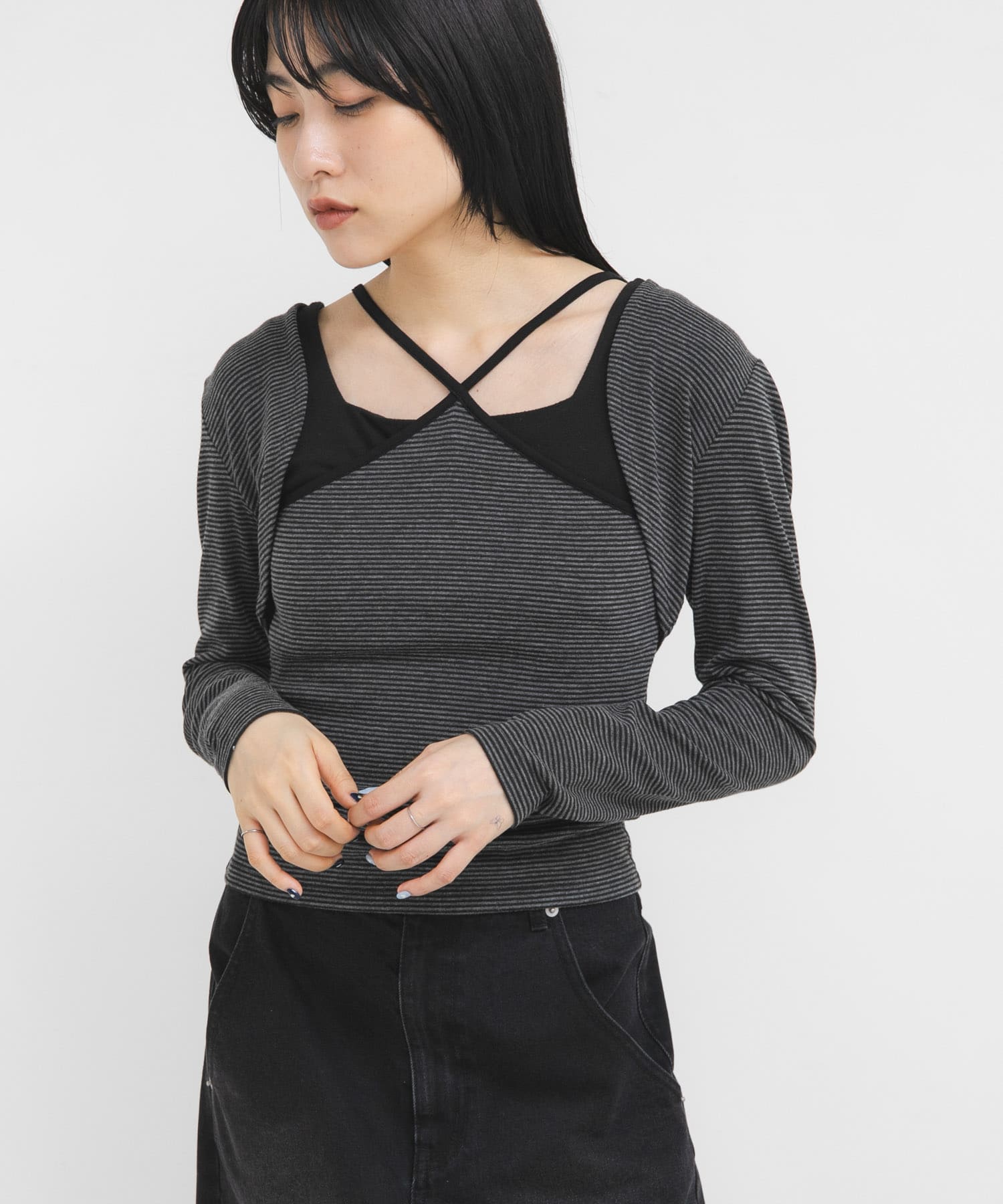 身長：160cm サイズ：one