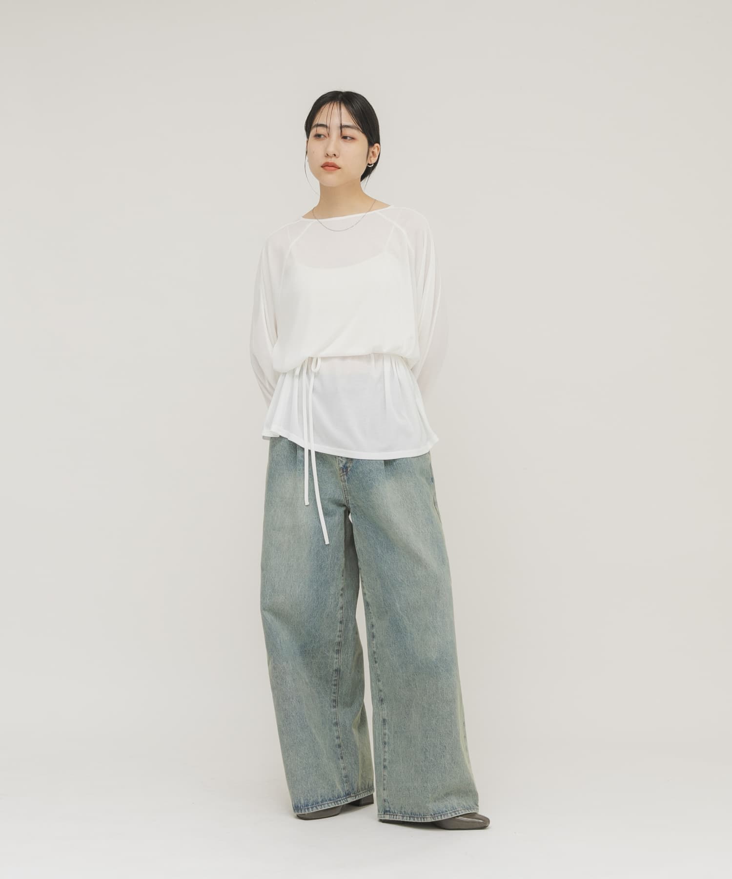 身長：160cm サイズ：one