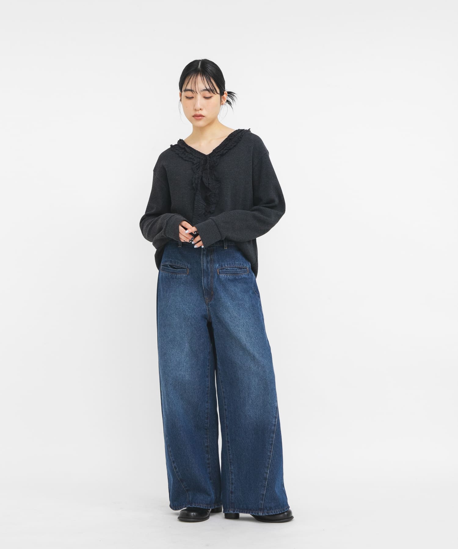 身長：160cm サイズ：one