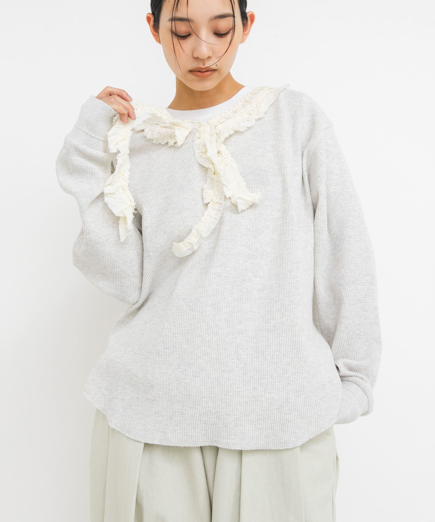 身長：163cm サイズ：one