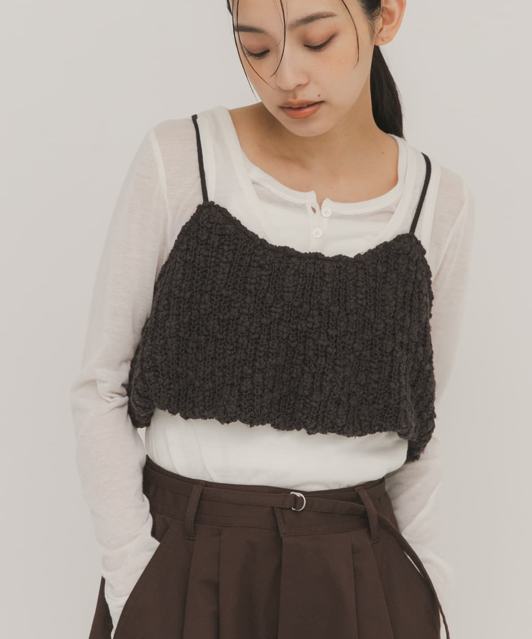 バルーンニットビスチェ