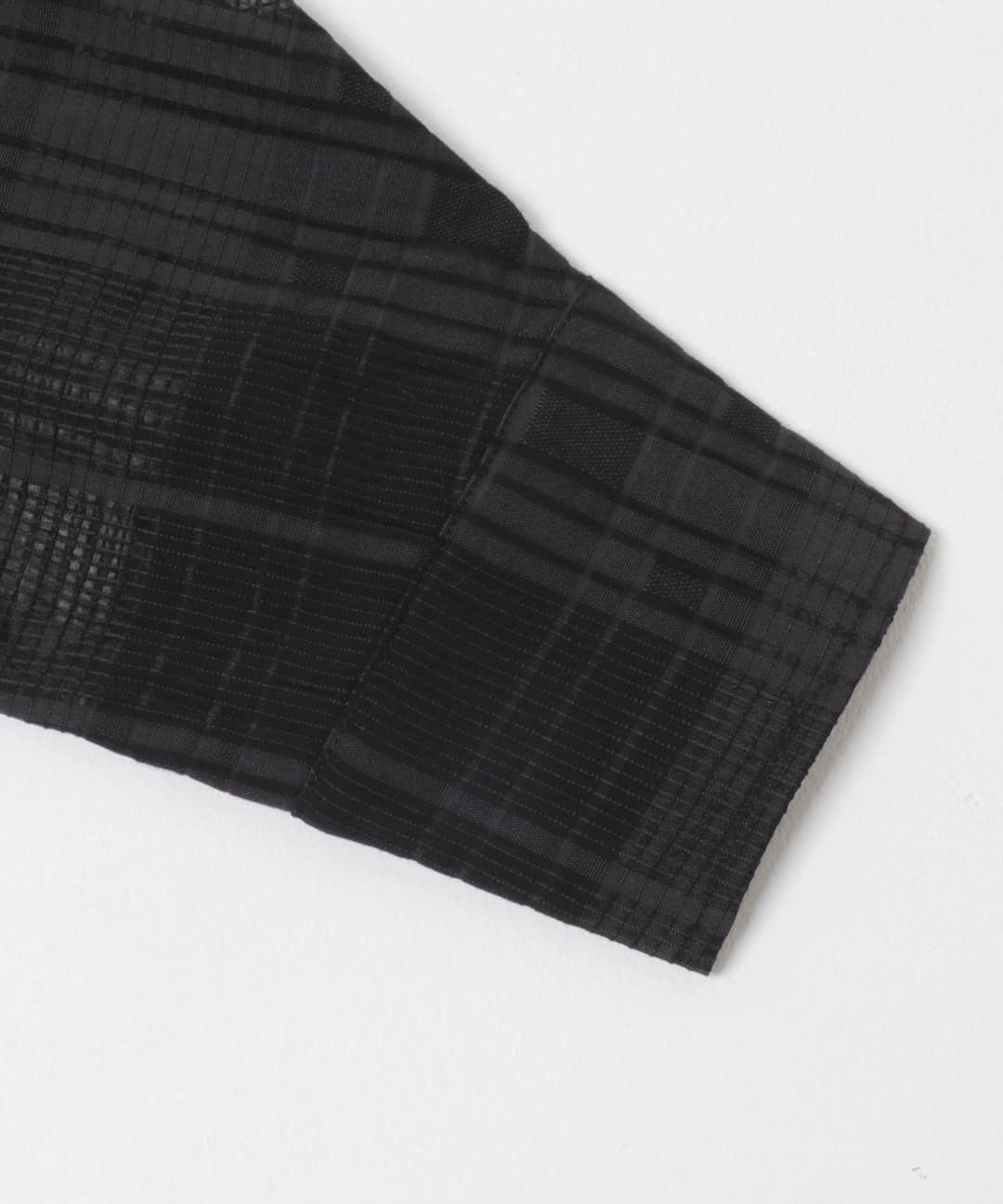 シアーチェックコンパクトシャツ BLACK One