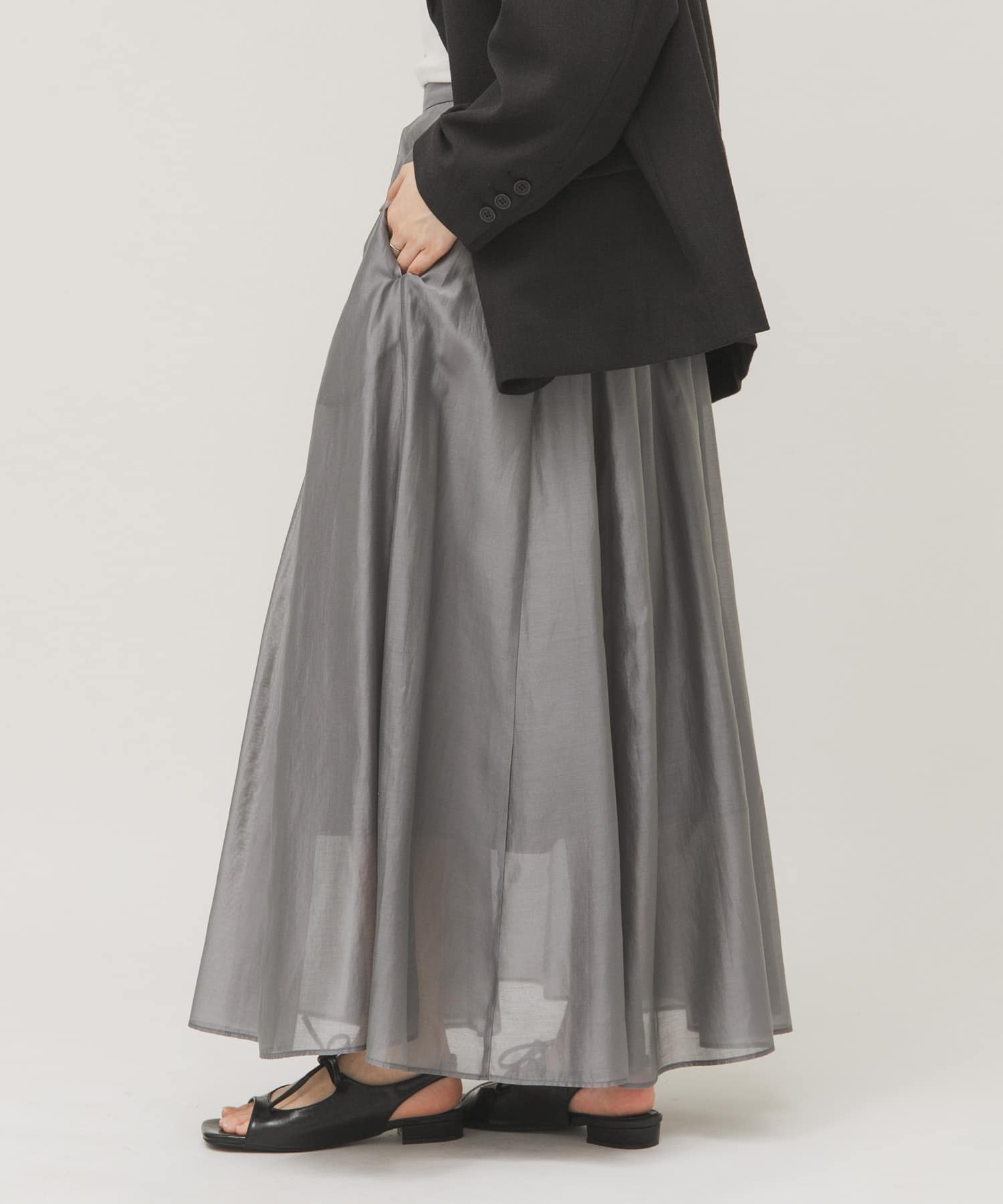 タックフレアシアースカート