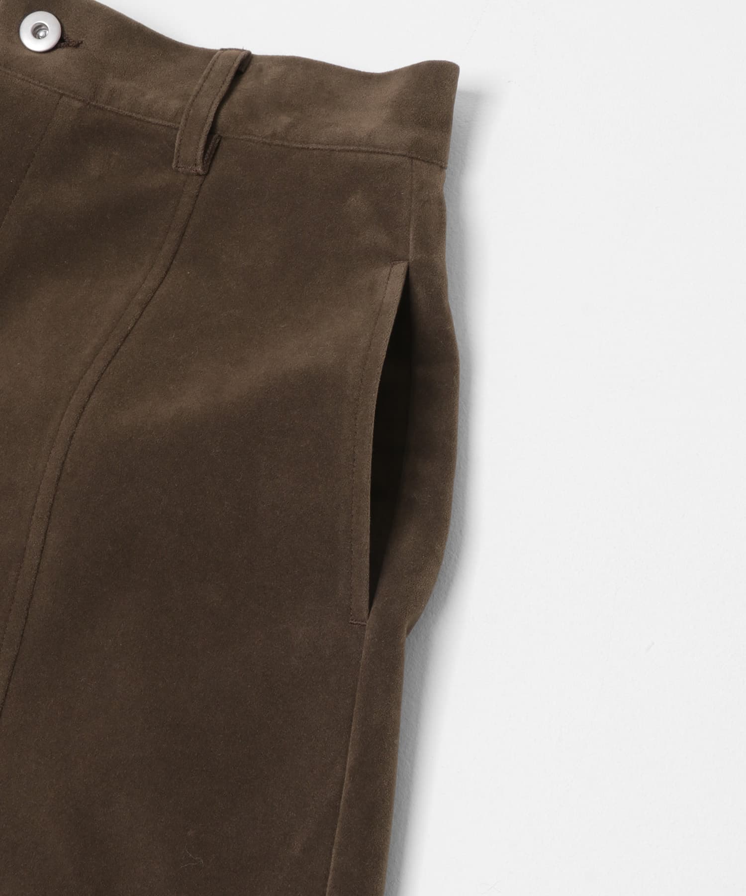 2WAYラップミニスカート BROWN One