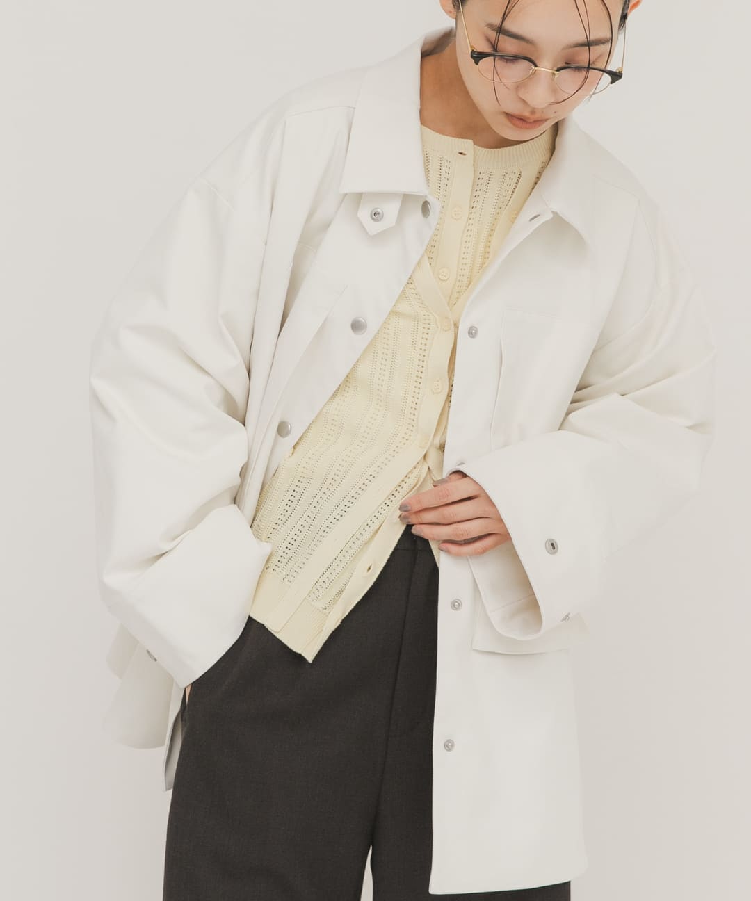 身長 : 163cm サイズ : one