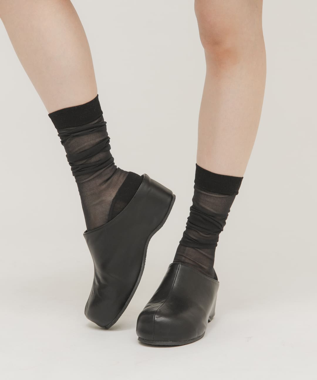 プラットフォームクロッグ BLACK 36