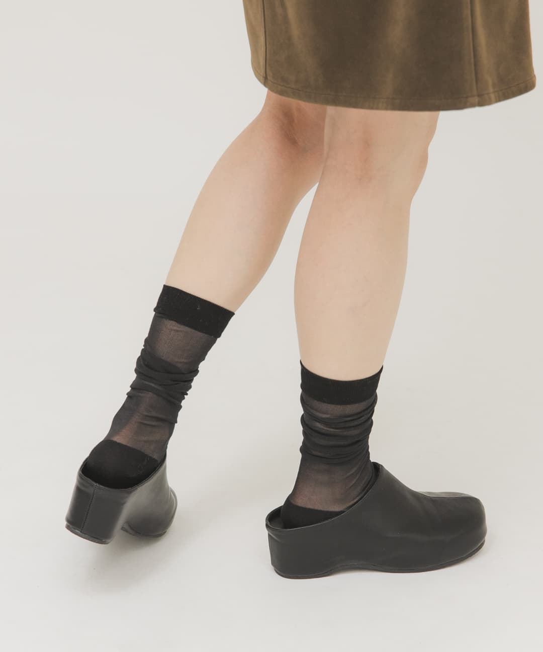 プラットフォームクロッグ BLACK 36