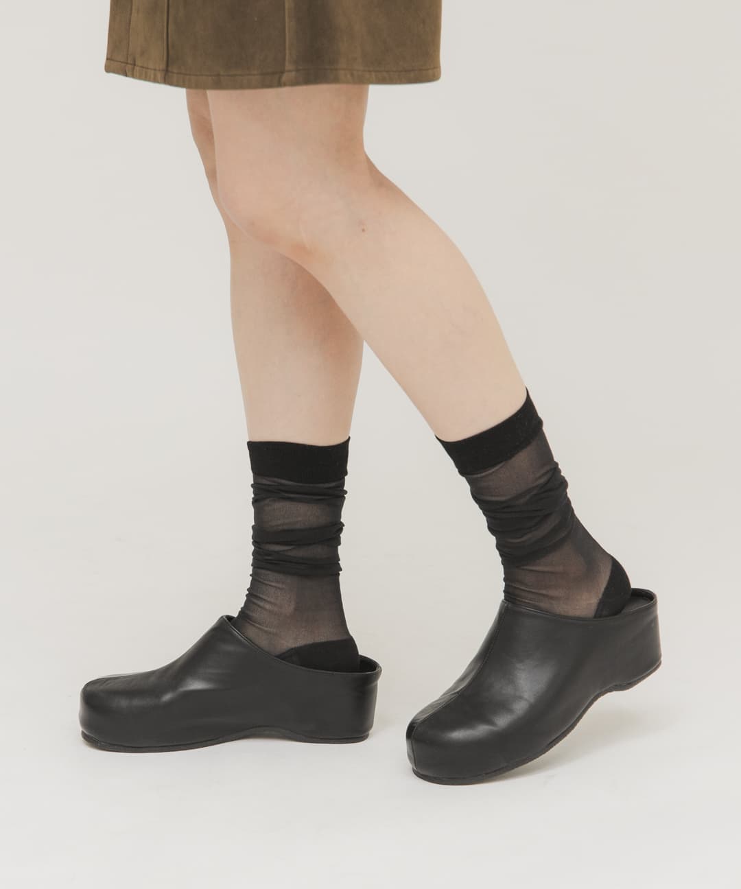 プラットフォームクロッグ BLACK 36