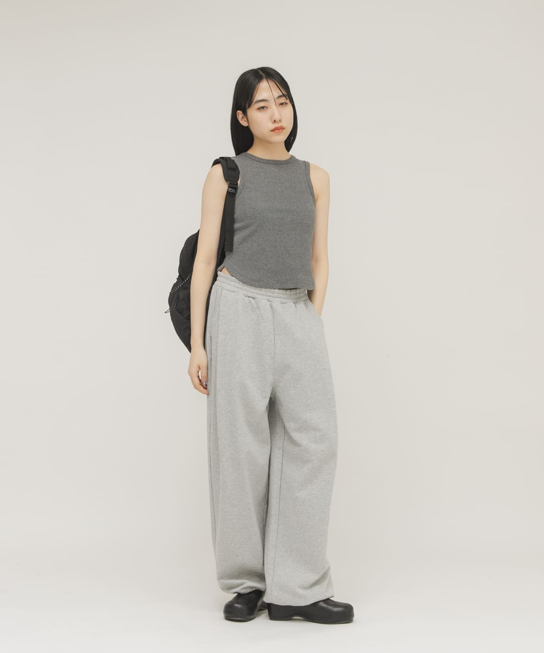 プラットフォームクロッグ BLACK 36