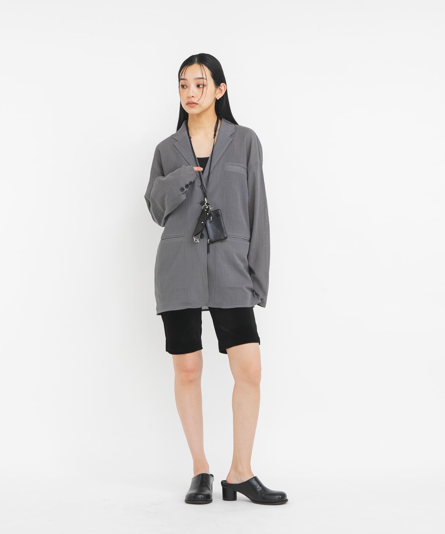 マルチポーチネックショルダー2 BLACK One