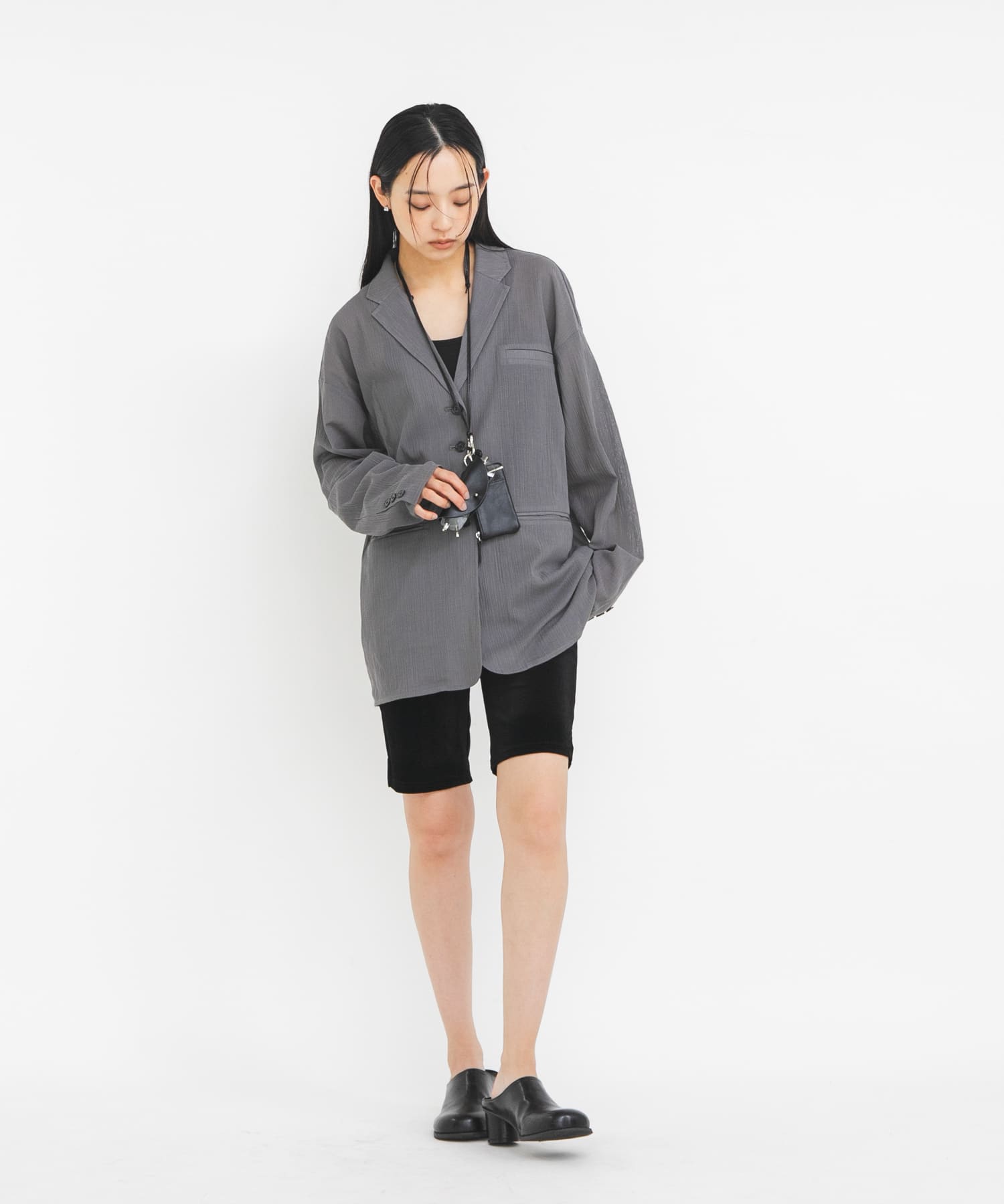 マルチポーチネックショルダー2 BLACK One