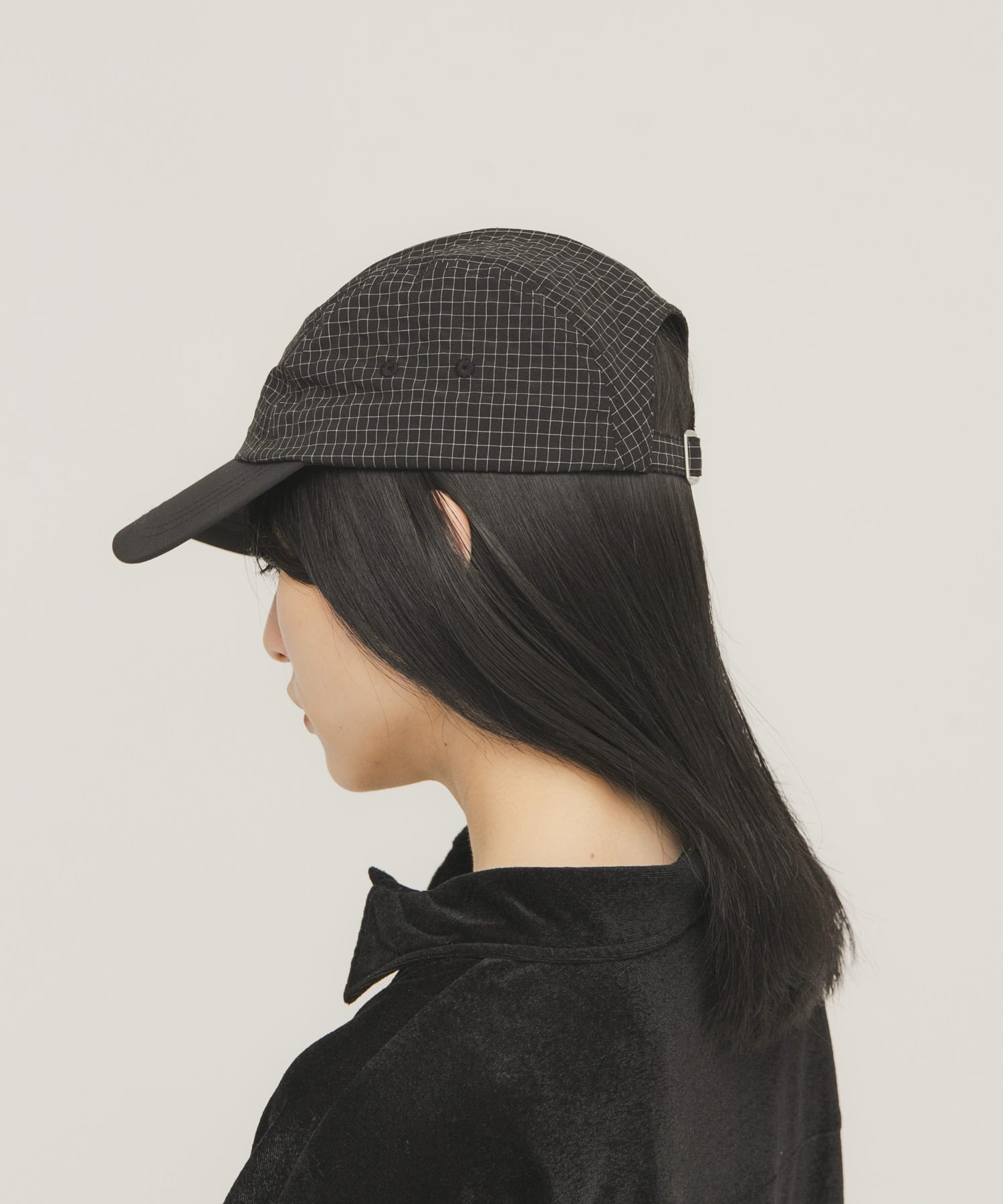 チェックCAP BLACK One